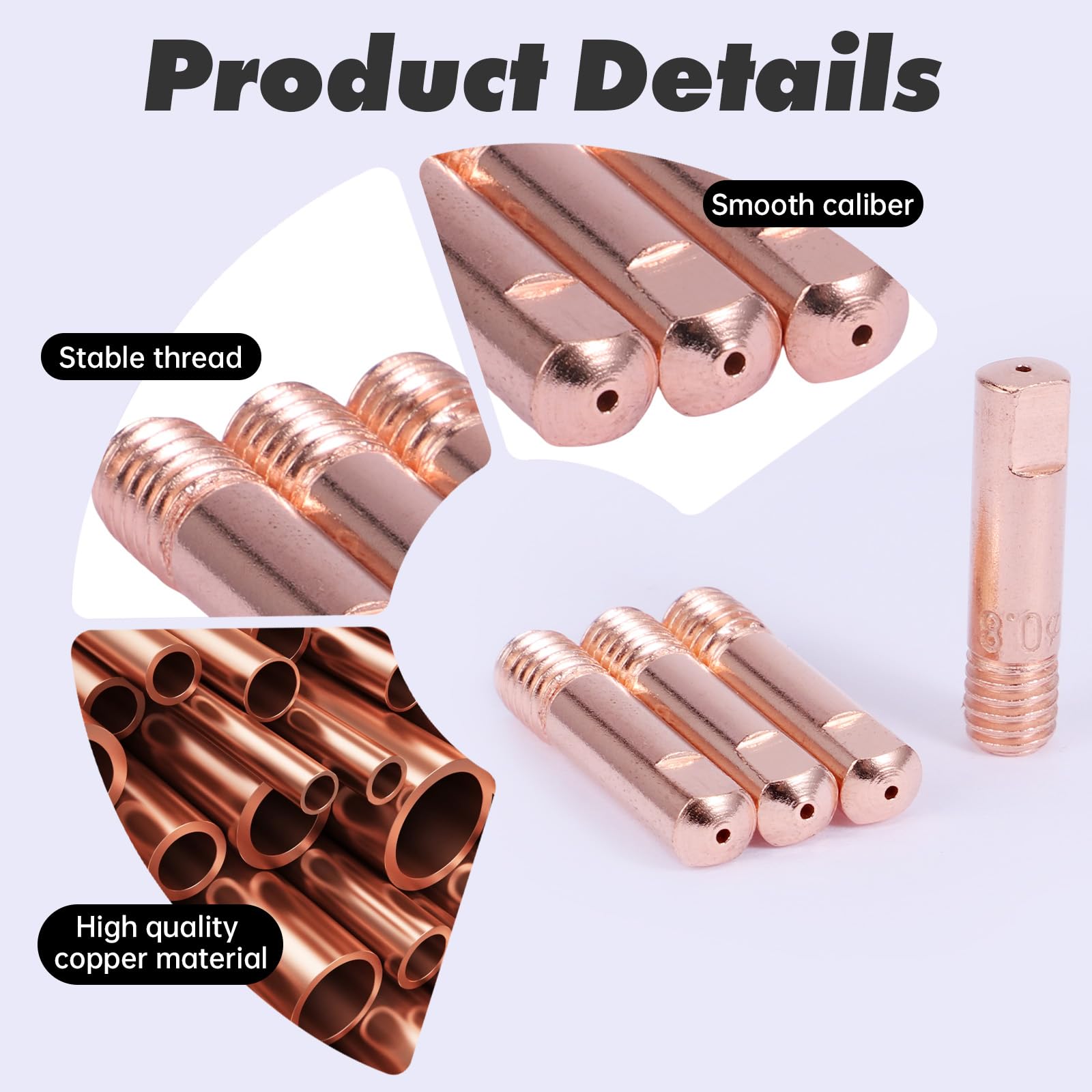 22 pezzi set parti usurate torcia MIG MAG, con ugelli, protezioni e accessori principali, compatibile con MB15AK, per riparazione, saldatura e uso industriale (22)