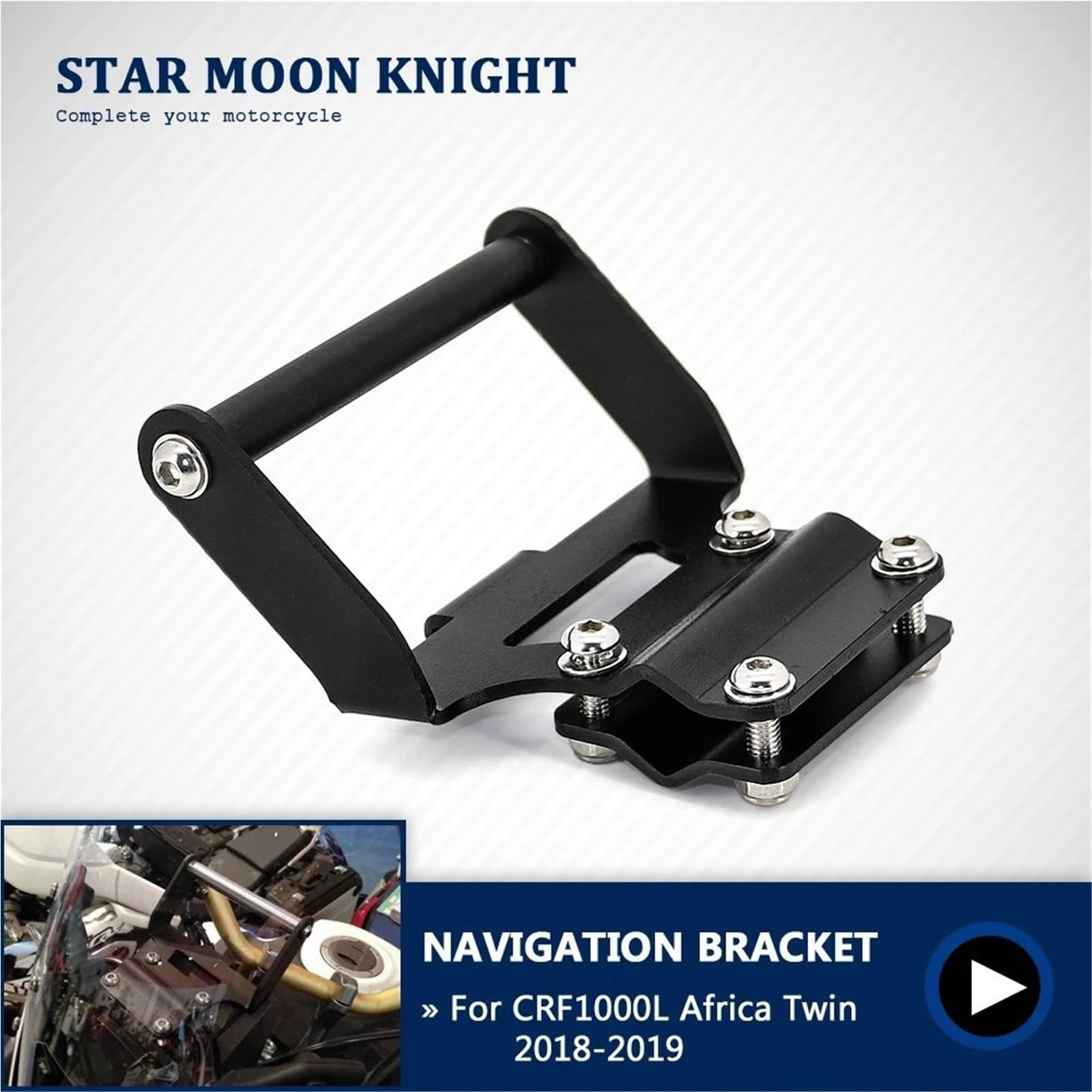 Uchwyt na telefon Uchwyt Do telefon komórkowy, nawigacja GPS, stojak Do motocykl, płyta montażowa, Do do Hondy Africa Twin CRF1000L 2018-2019 Motocyklowy uchwyt nawigacyjny GPS(22mm)