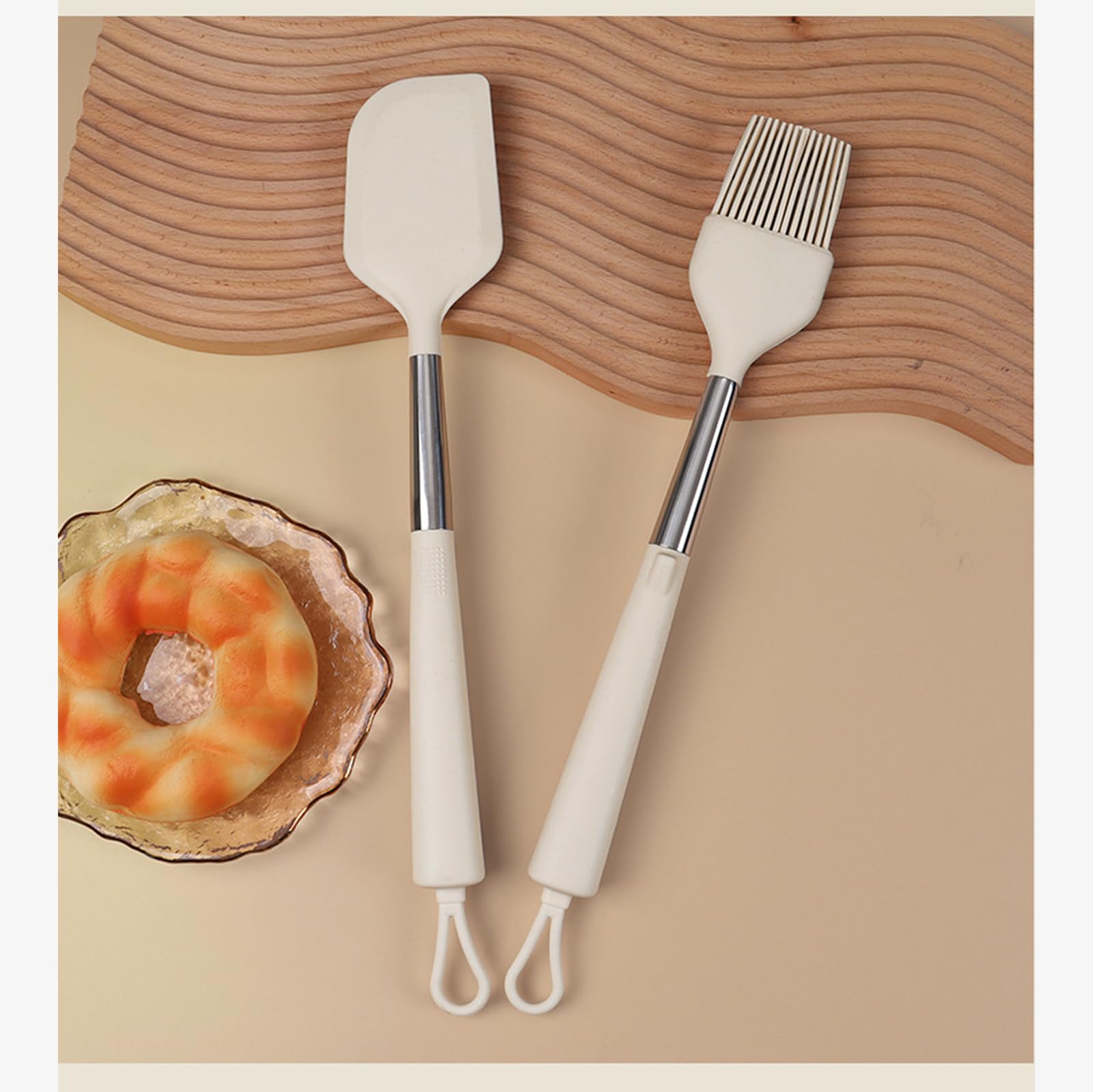 Küchenhelfer Set, Silikon Kochutensilien Kochbesteck Set, Hitzebeständiger Kochgeschirr,Antihaft Kochset Küchenutensilien, Spülmaschinenfest 7 Teiliges