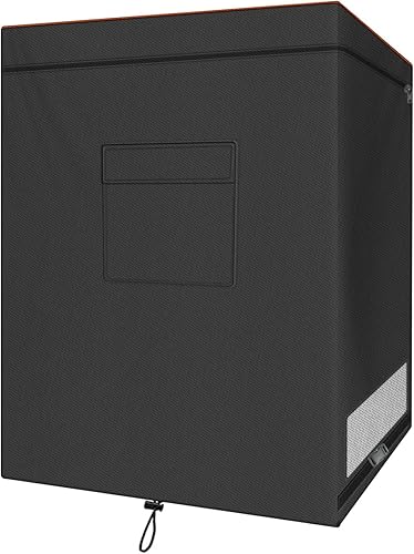 Cubierta para congelador de pecho, impermeable, 420D, Oxford, protectora, para interiores y exteriores, con cremallera, se adapta a 5.0 pies cúbicos