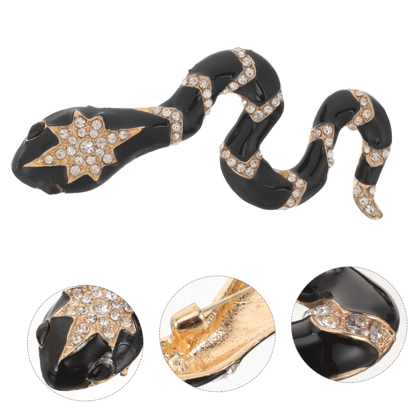 Broches de aleación de Zinc Resistente con Forma de Serpiente, Decorativos para Ropa de Mujer, Elegantes para la Solapa.