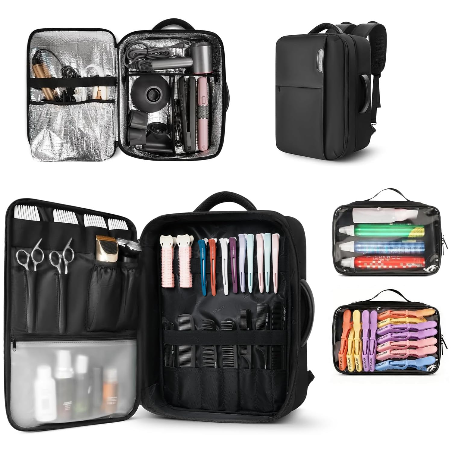 AUROTIER Barber Bag with 2 Pouches