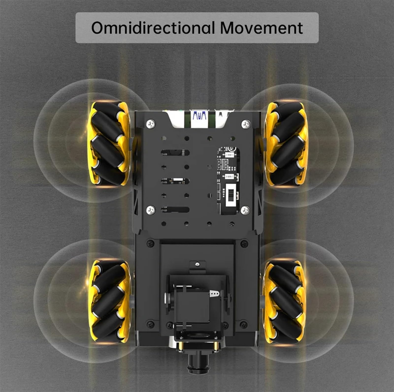 2023 TurboPi Omni Mecanum Wheel Robot Car Kit dla Raspberry Pi z kamerą Open Source Python dla początkujących (Size : No pie and sd card)