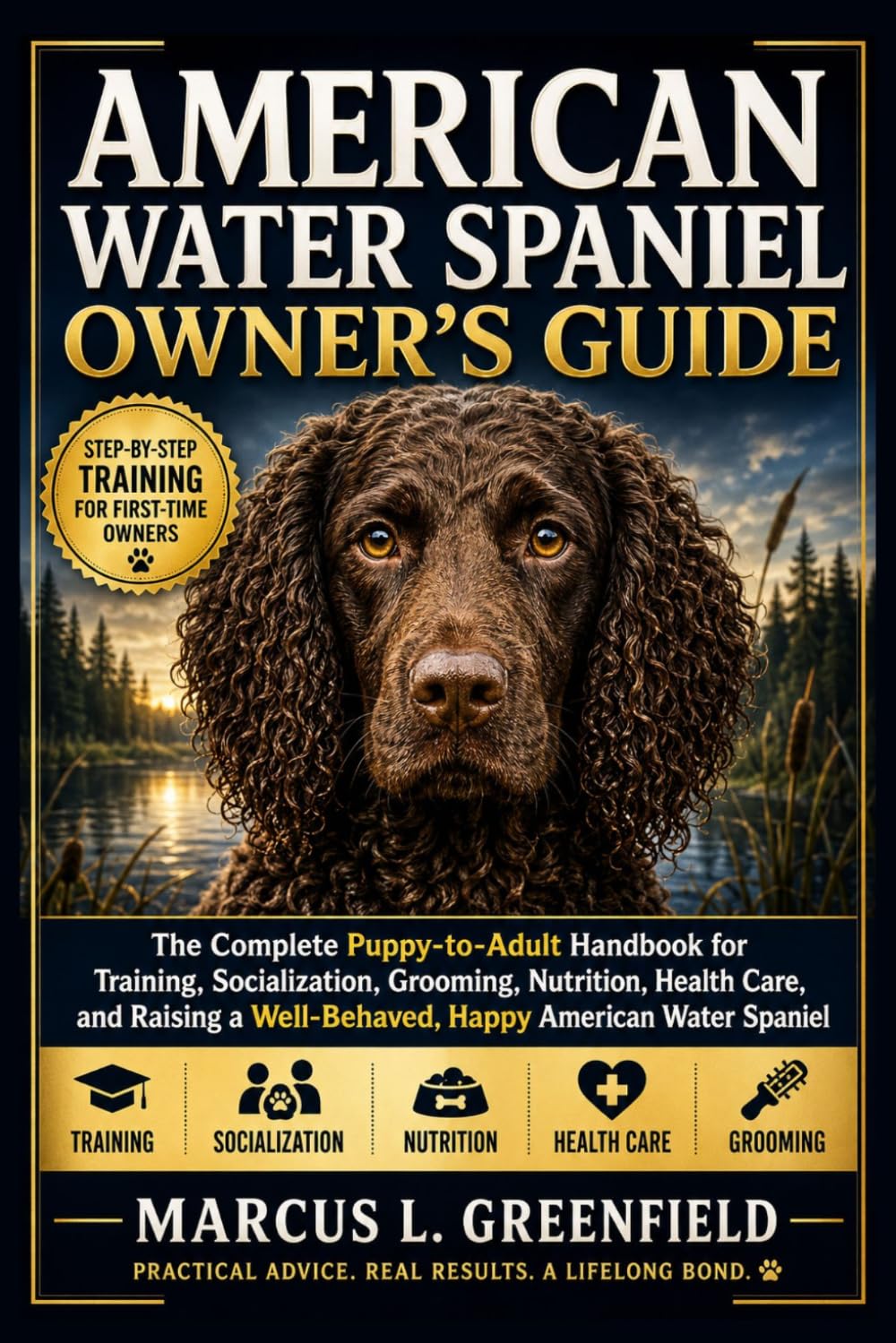 AMERICAN WATER SPANIEL OWNER’S GUIDE: The Complete Puppy-to-Adult Handbook for Training, Socialization, Grooming, Nutrition, Health Care, and Raising a Well-Behaved, Happy American Water Spaniel