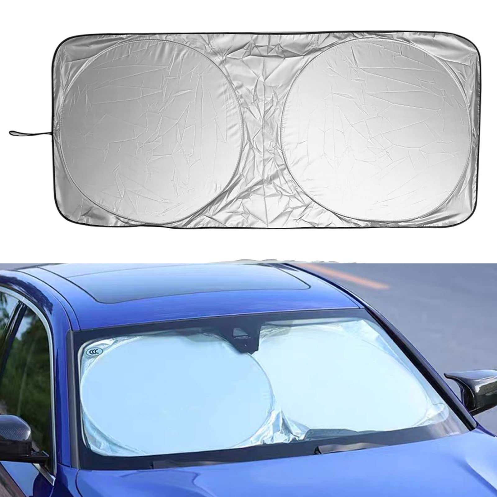 Amazon | morytrade サンシェード 車 フロント 日よけ パッと広がる