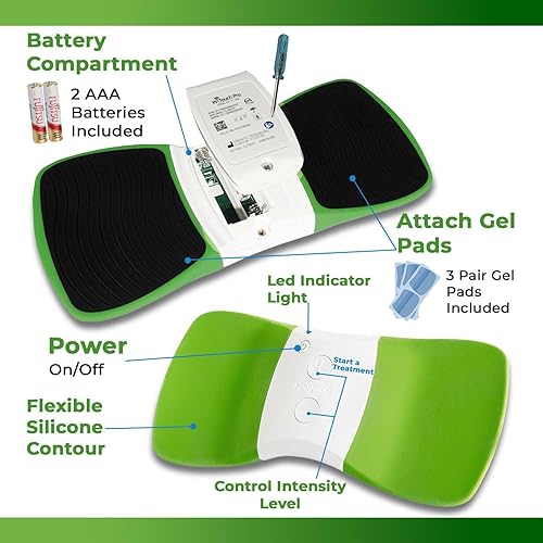Miniatura 5 de Hollywog TENS Unidad para dolor de espalda WiTouch Pro inalámbrico y portátil estimulador muscular de pulso electrónico para aliviar el dolor forro