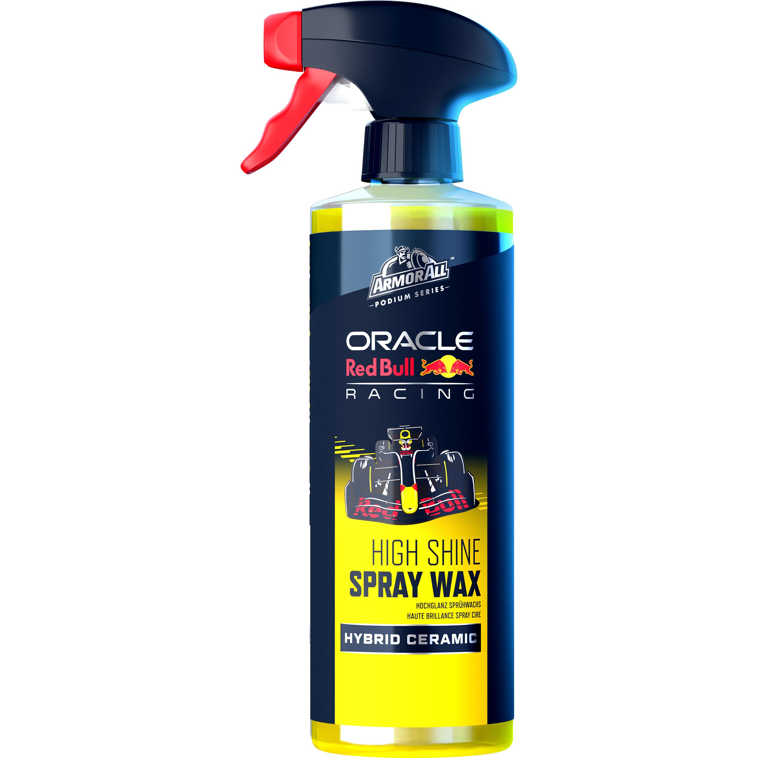 Armor All Podium Series™ High Shine Hybrid Ceramic Spray Wax, 500mL, Premium SiO2 Ceramic Protection, One-Year Durability & Hydrophobic Shine, Developed in Collaboration With Oracle Red Bull Racing