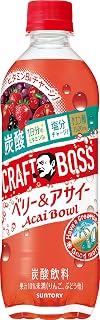 サントリー ボス BOSS ベリー＆アサイー 炭酸 果汁入り ビタミン クエン酸 ナイアシン 果汁炭酸 500ml×24本