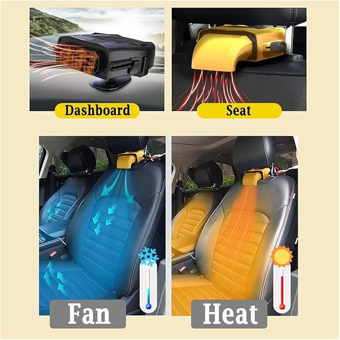 Calefactor Eléctrico Portátil Cerámico PTC 150W 12V miniatura 6