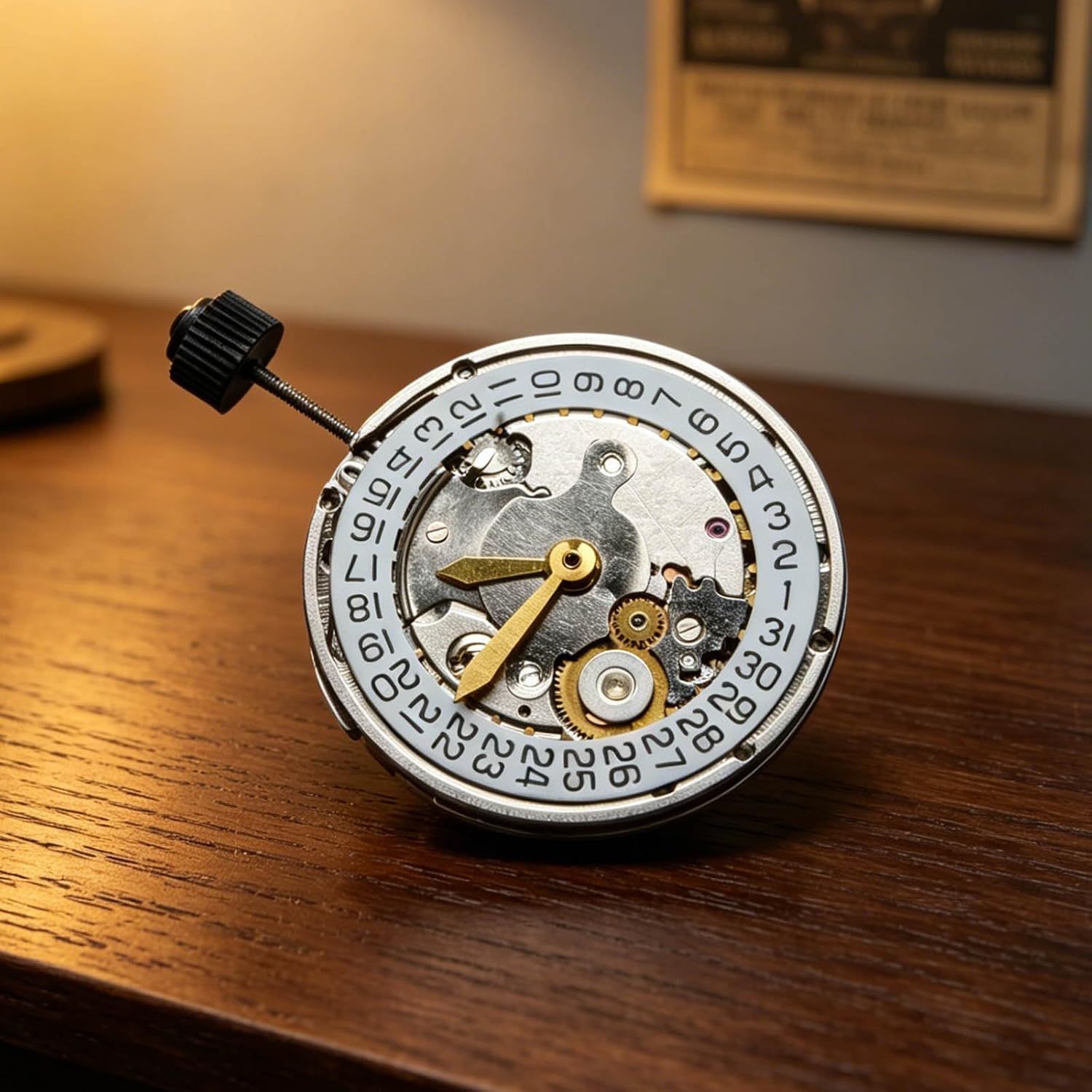 CHICHIYANG 2824 2 Hands Single Calendar Watch Wrist Movement Mechanical Analog @3 o'clock Date Watch Movement Watch Accessories