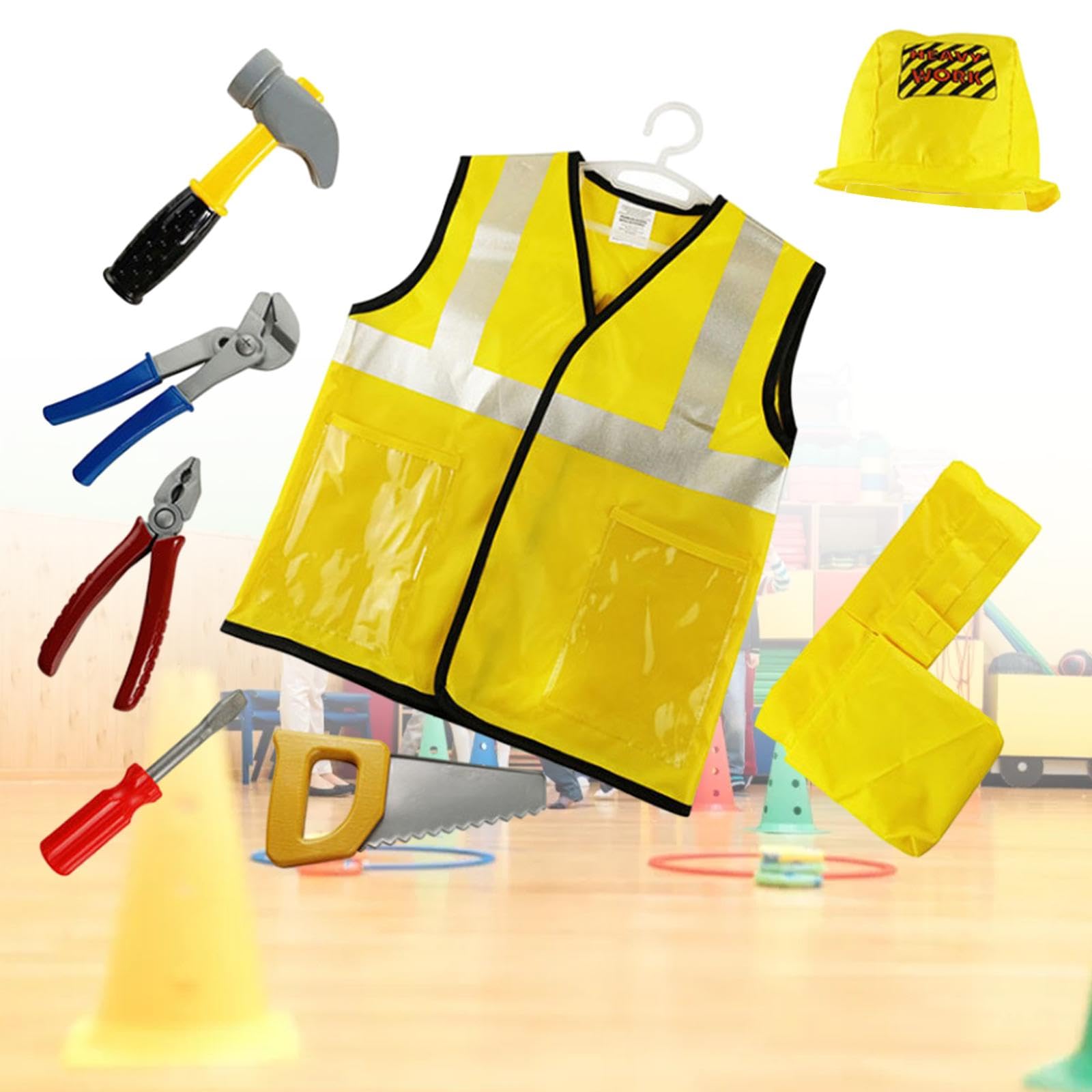Bauarbeiter Outfit für Kinder, Bauarbeiter Kostüm für