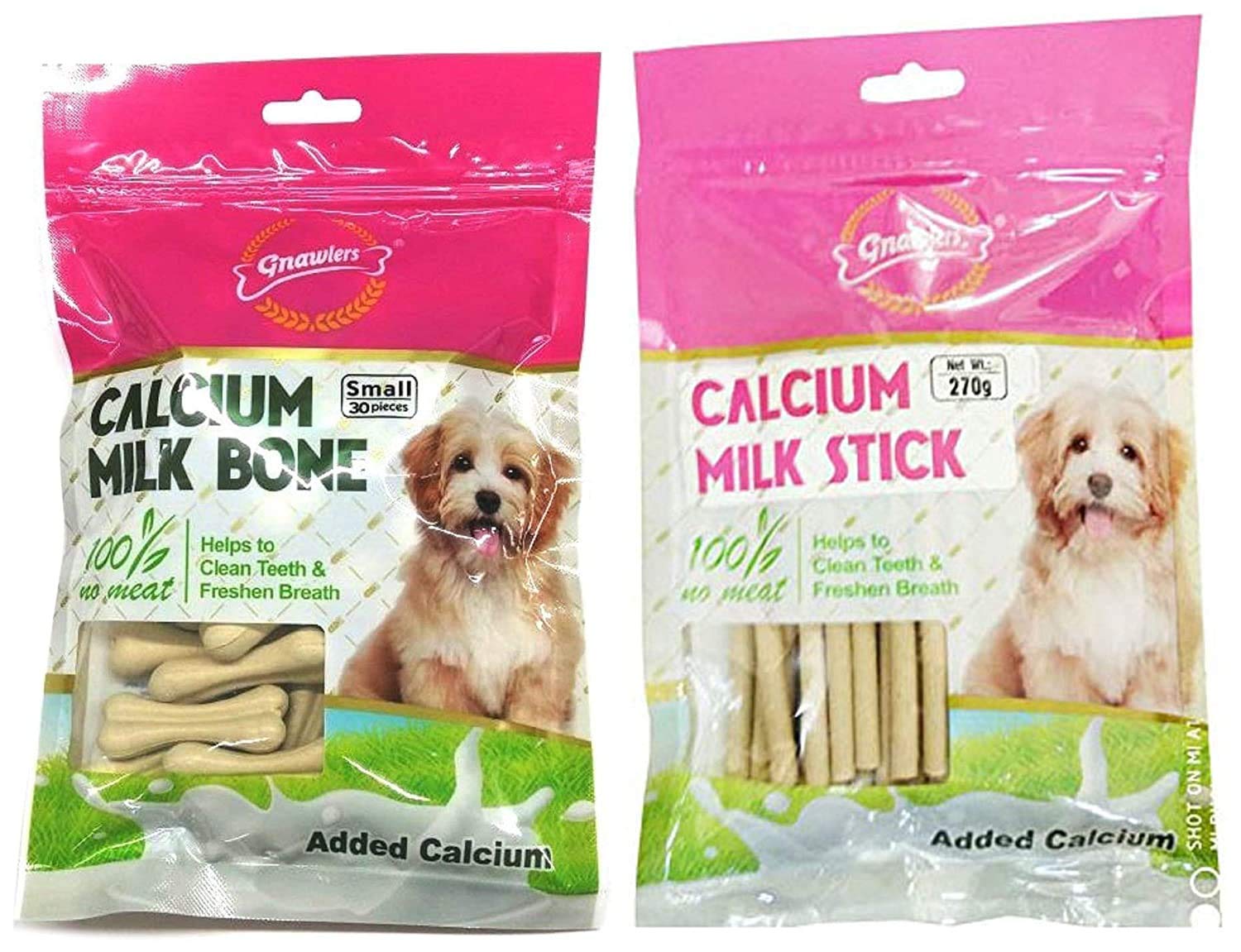 Pet Town Gnawlers Calcium Milk Bone Dog Treat ( Small 30pcs ) with Calcium Milk Stick 270gm (B091TT9BTR) Amazon Price History, Amazon Price Tracker