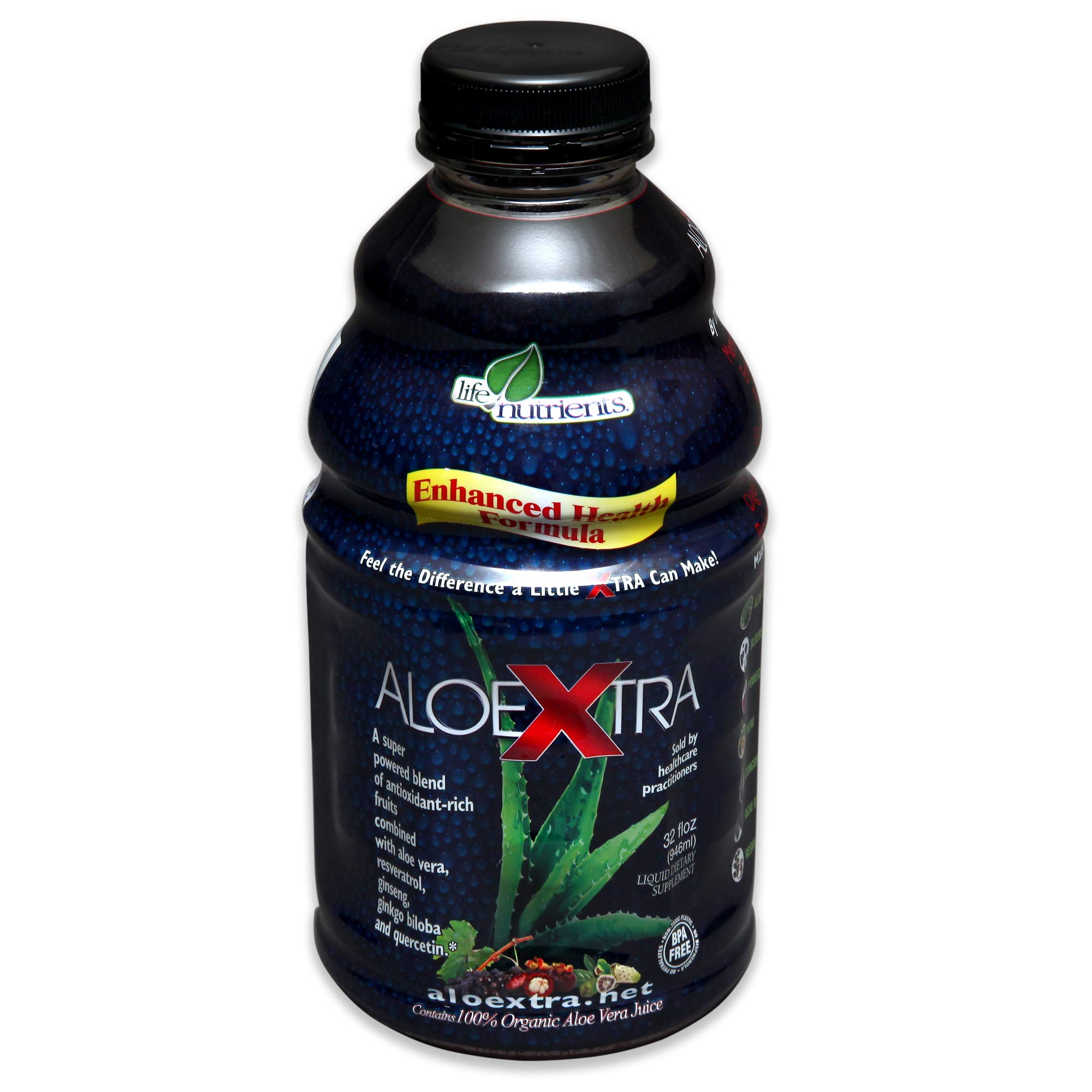 AloeXtra Vegan Super Antioxidant & Energy Liquid Supplement Concentrate