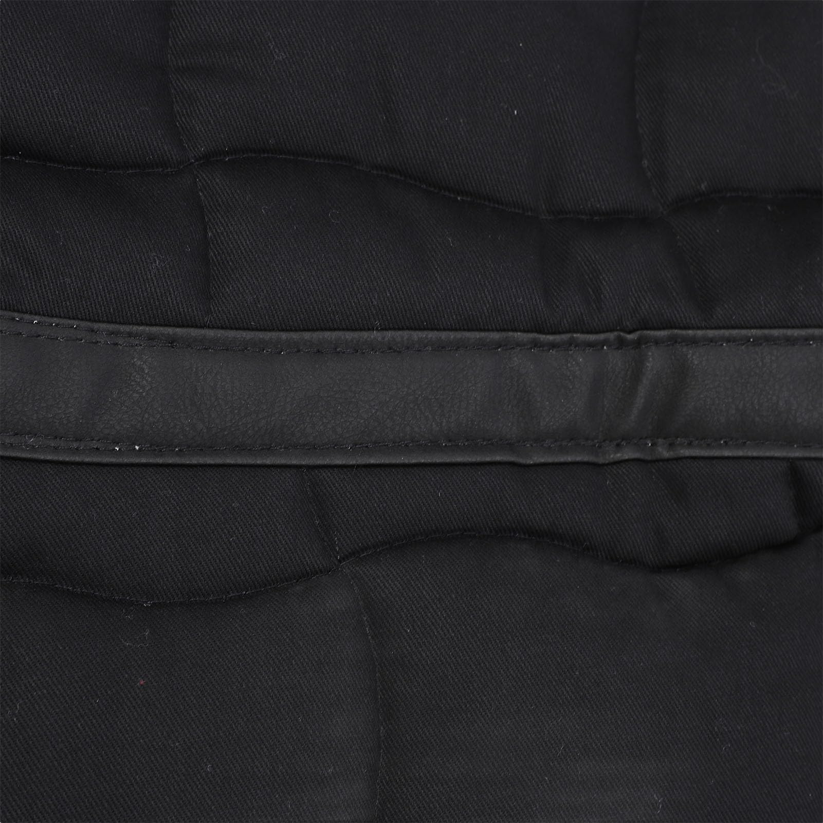Equine Horse Saddle Pad, Shock Absorbing Memory Foam Half Saddle Pad, English Riding Pad, for Stable Riding and Spine Protection, Durable Equine Supplies (Negro)