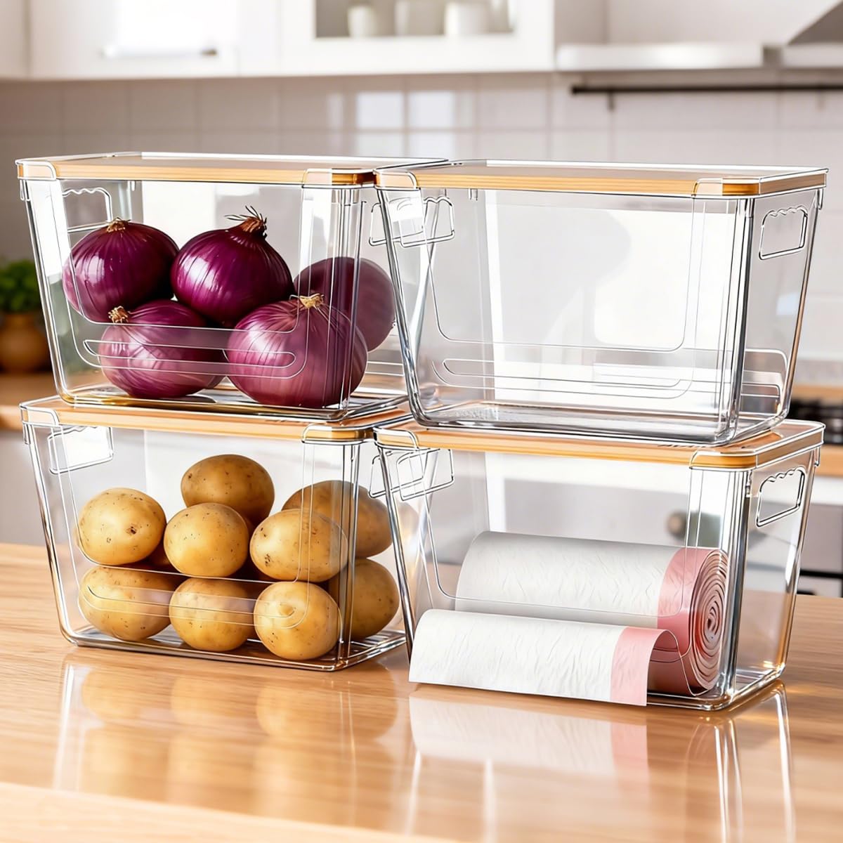 Photo 1 of ALANSON 4 Pack Pantry Storage Containers