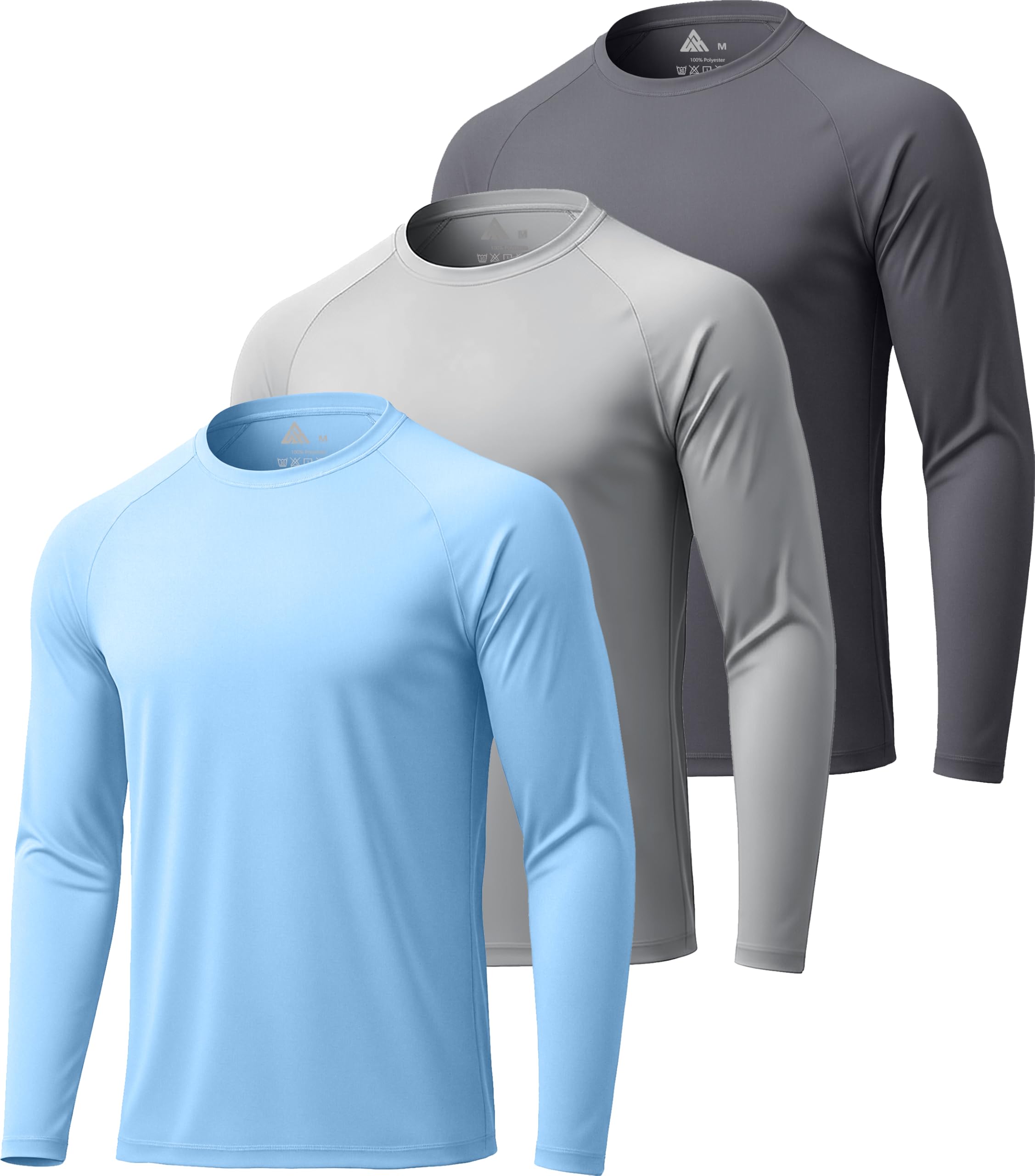 ZITY Long Sleeve Shirts for Men UPF 50+ Moisture Wicking Workout