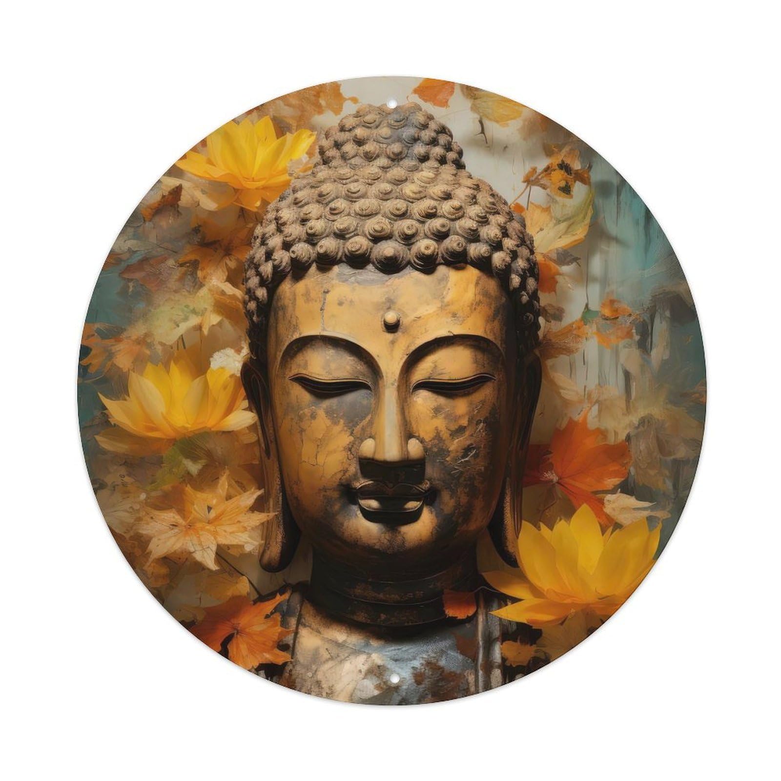 Zen Art Buddha V4 Metal Tin Sign