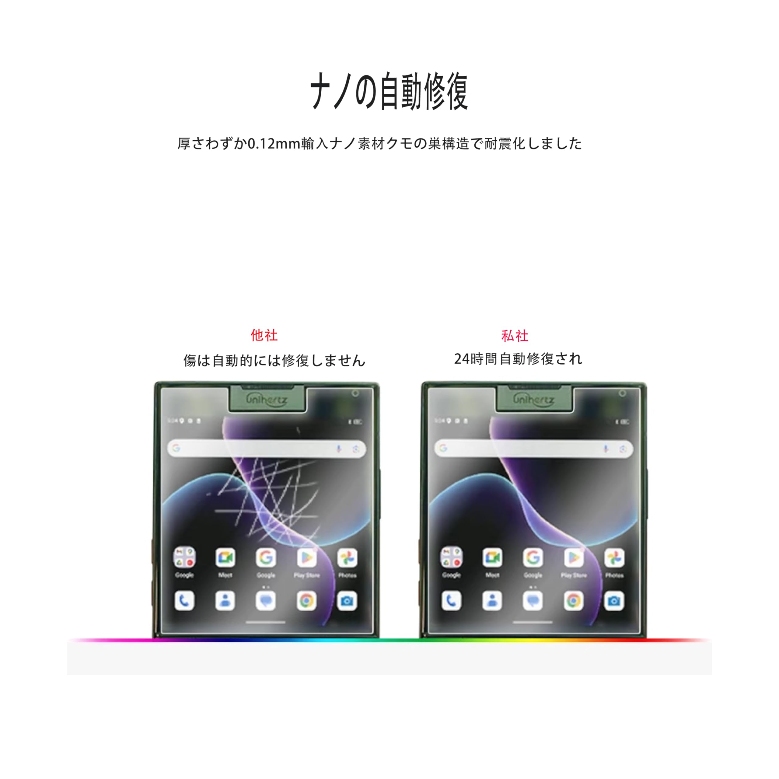 Unihertz Titan 2 スマートフォン + Miyavix フィルム Unihertz Titan 2 用 保護フィルム | 高精細液晶対応 低反射タイプ
