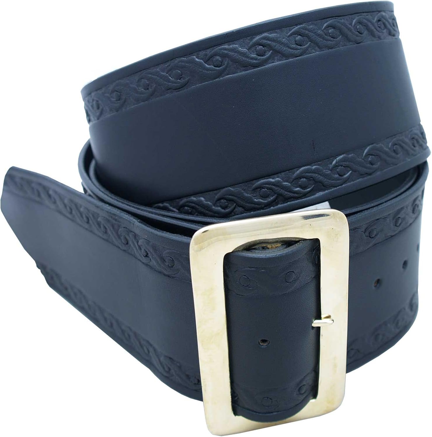 Yourtack Santa Belt Leather with Design 3 1/2"
