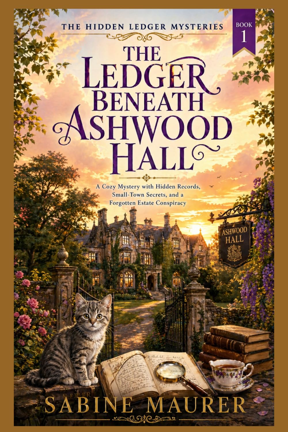 THE LEDGER BENEATH ASHWOOD HALL: A Cozy Mystery with Hidden Records, Small-Town Secrets, and a Forgotten Estate Conspiracy (Book 1) (The Hidden Ledger Mysteries)