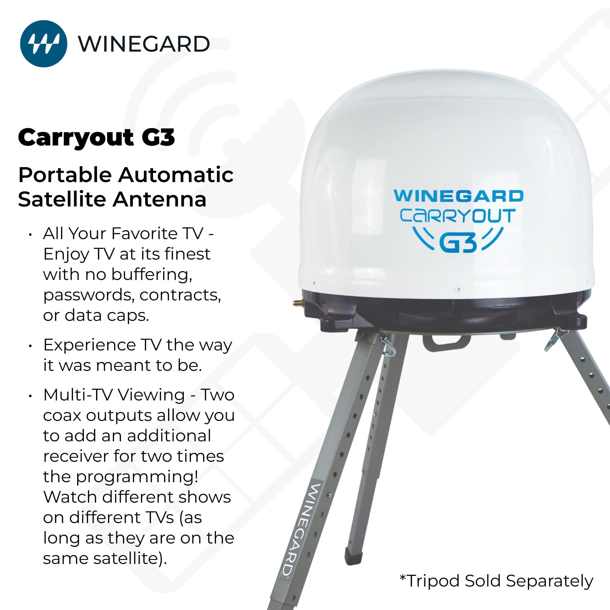 Winegard GM-9000 - Satélite automático Blanco