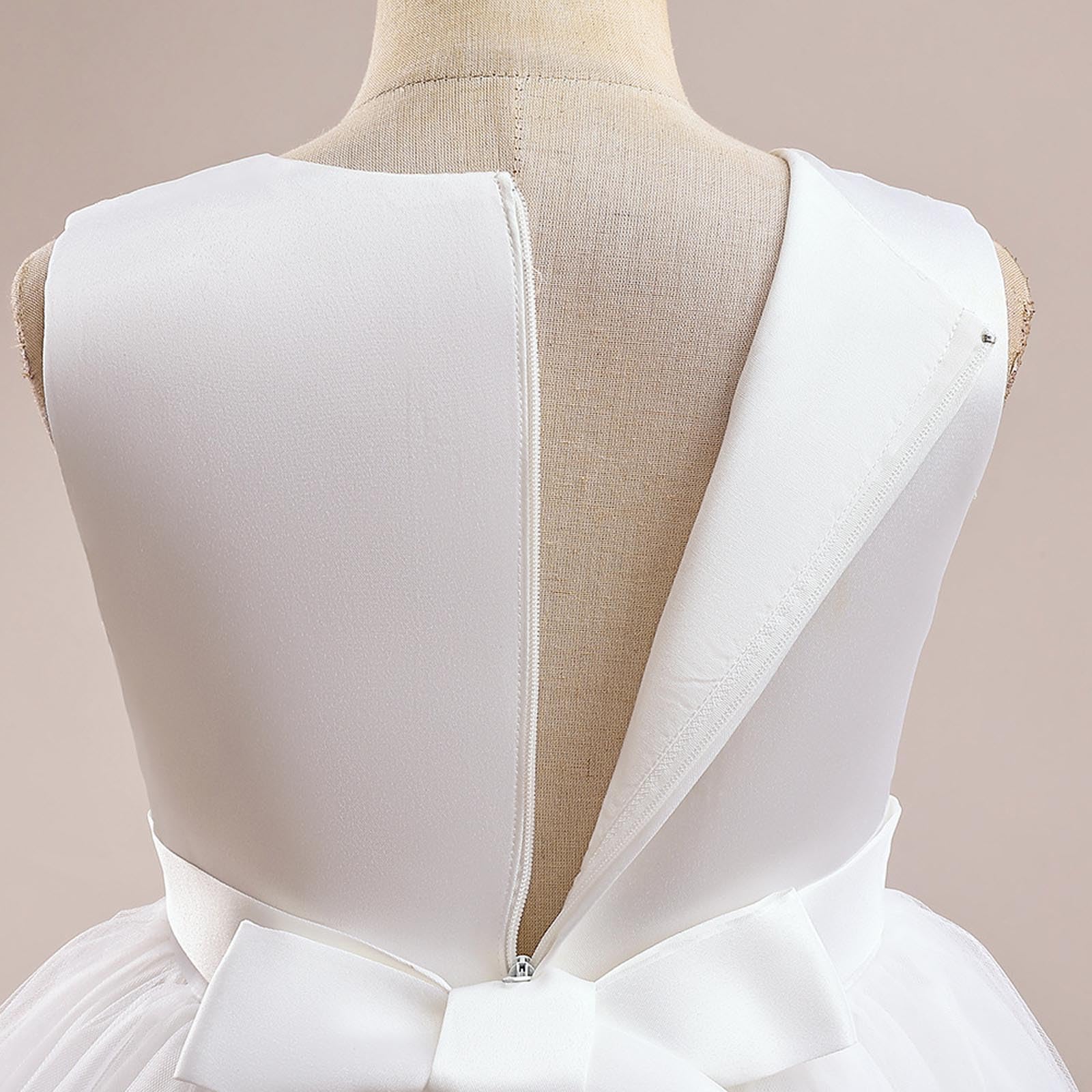 Générique Vestito da Principessa Ragazza Cerimonia Sera Battesimo Gala Abito da Sera Paillettes Ricamo Chic Manica Lunga Bambina Damigella d'Onore Prom A11