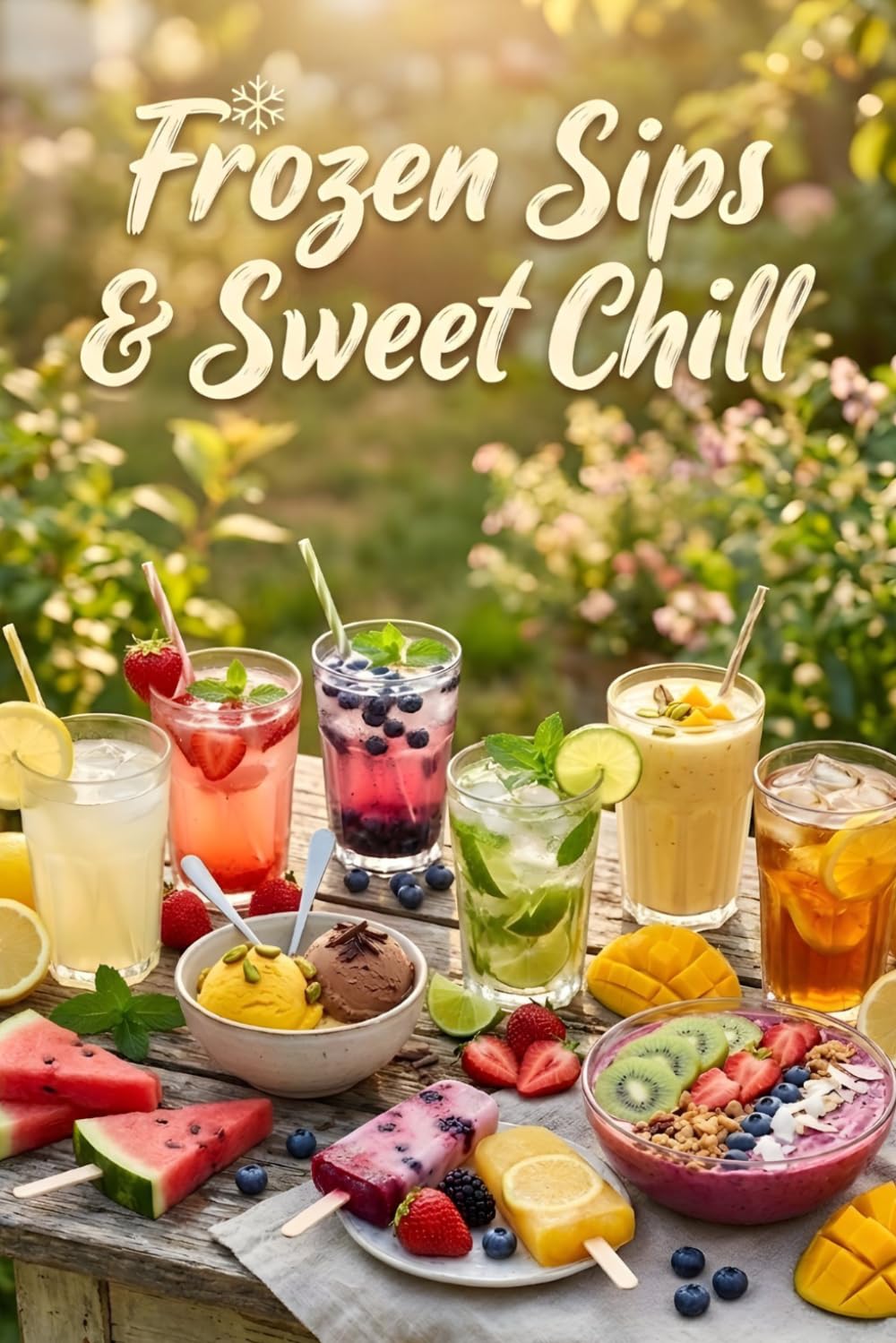 Frozen Sips & Sweet Chill: The Ultimate Summer Drinks & Frozen Treats Cookbook (Summer Recipes)
