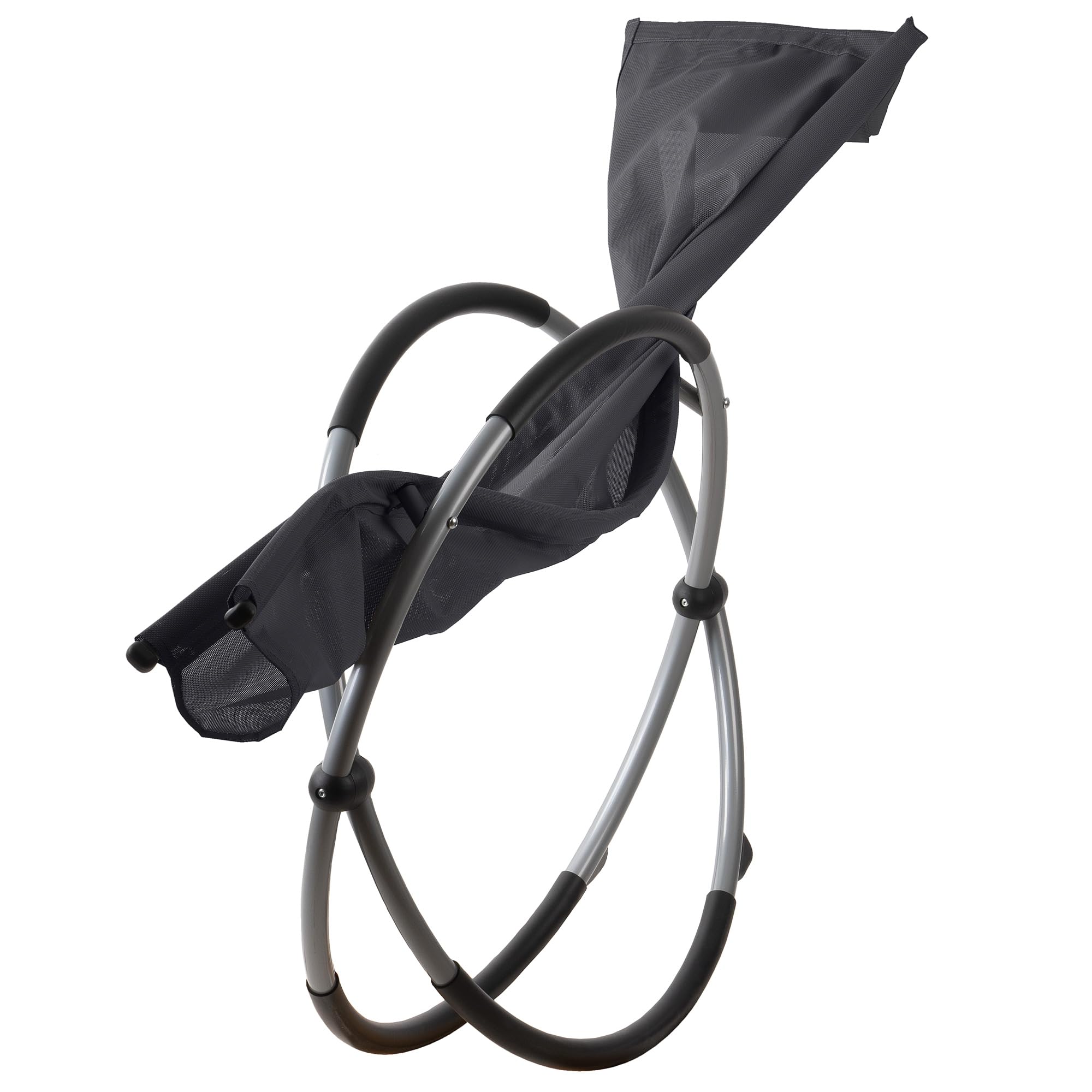 CampFeuer Chaise Longue Relax | Anthracite | Bain de Soleil Pliable, Fauteuil de Jardin | Chaise Pliante, Fauteuil à Bascule, Chaise Longue extérieure, transat Balcon et terrasse