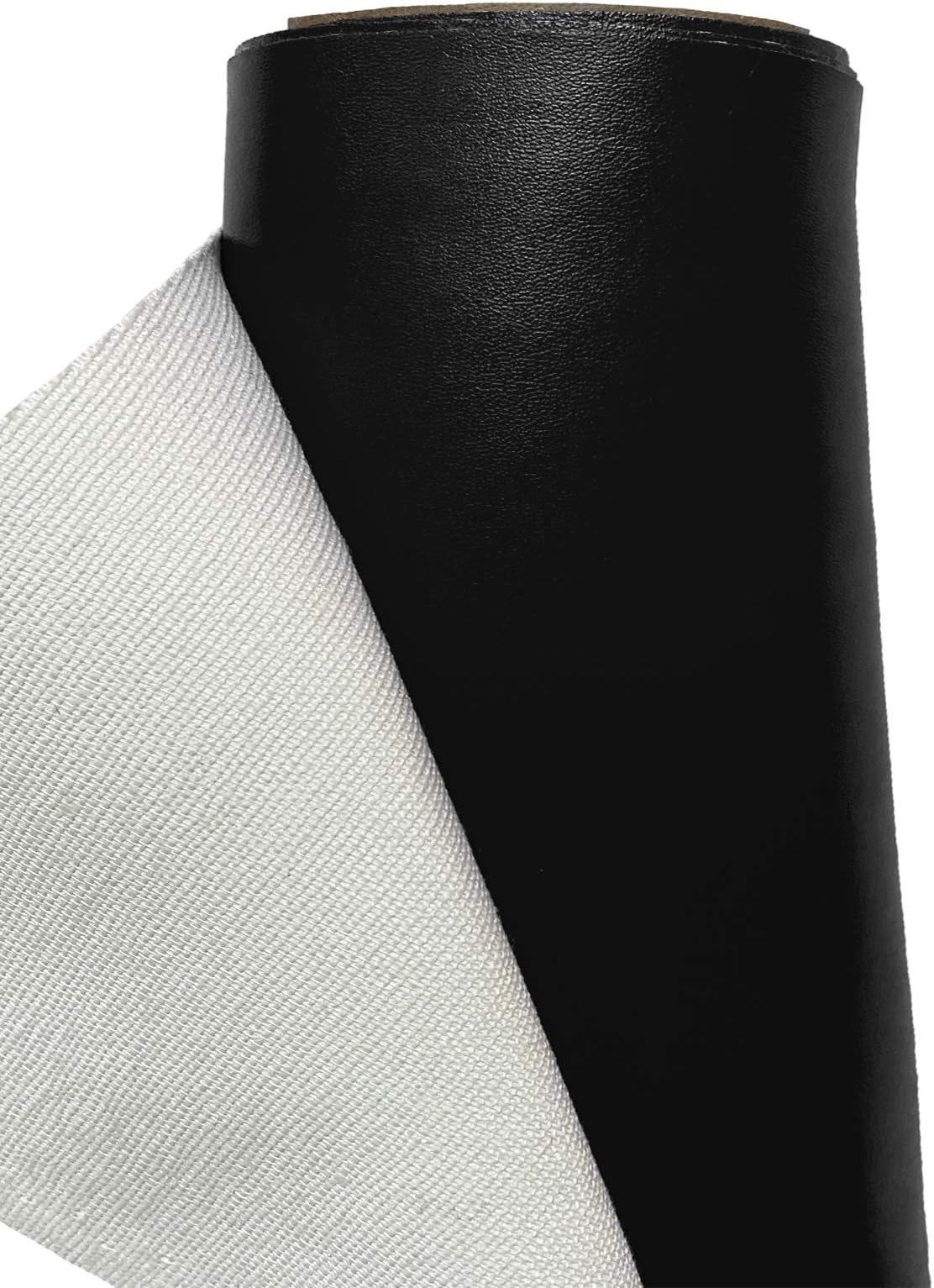 A-Express Faux Leather Fabric Leatherette Vinyl Waterproof Leathercloth Material Clothing Dressmaking Upholstery - 1 Metre 100cm x 140cm Black