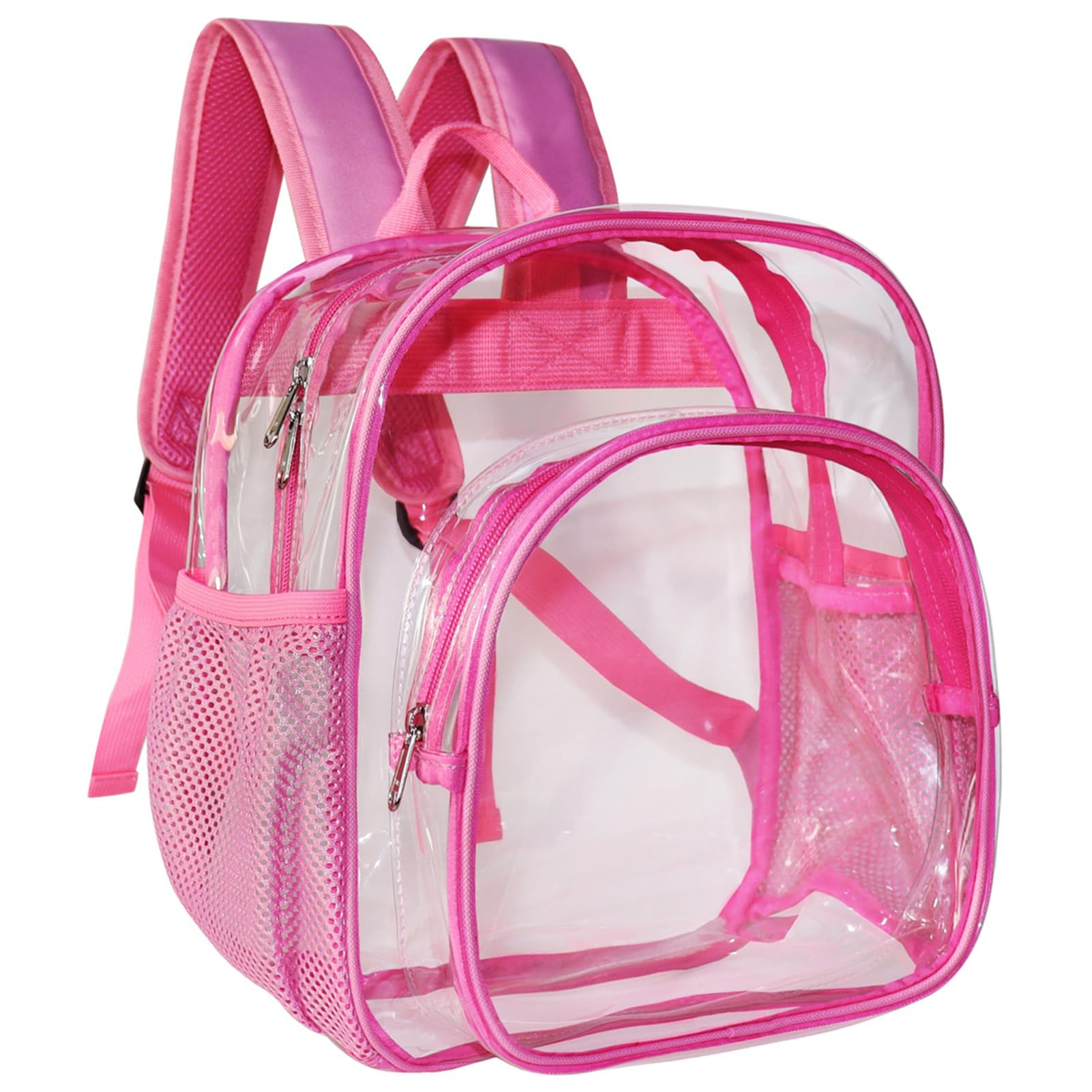 KUI WAN Clear Backpack Stadium Approved 12x12x6 Small Clear Backpack for Concert,Work,Festival,Security,Stadium