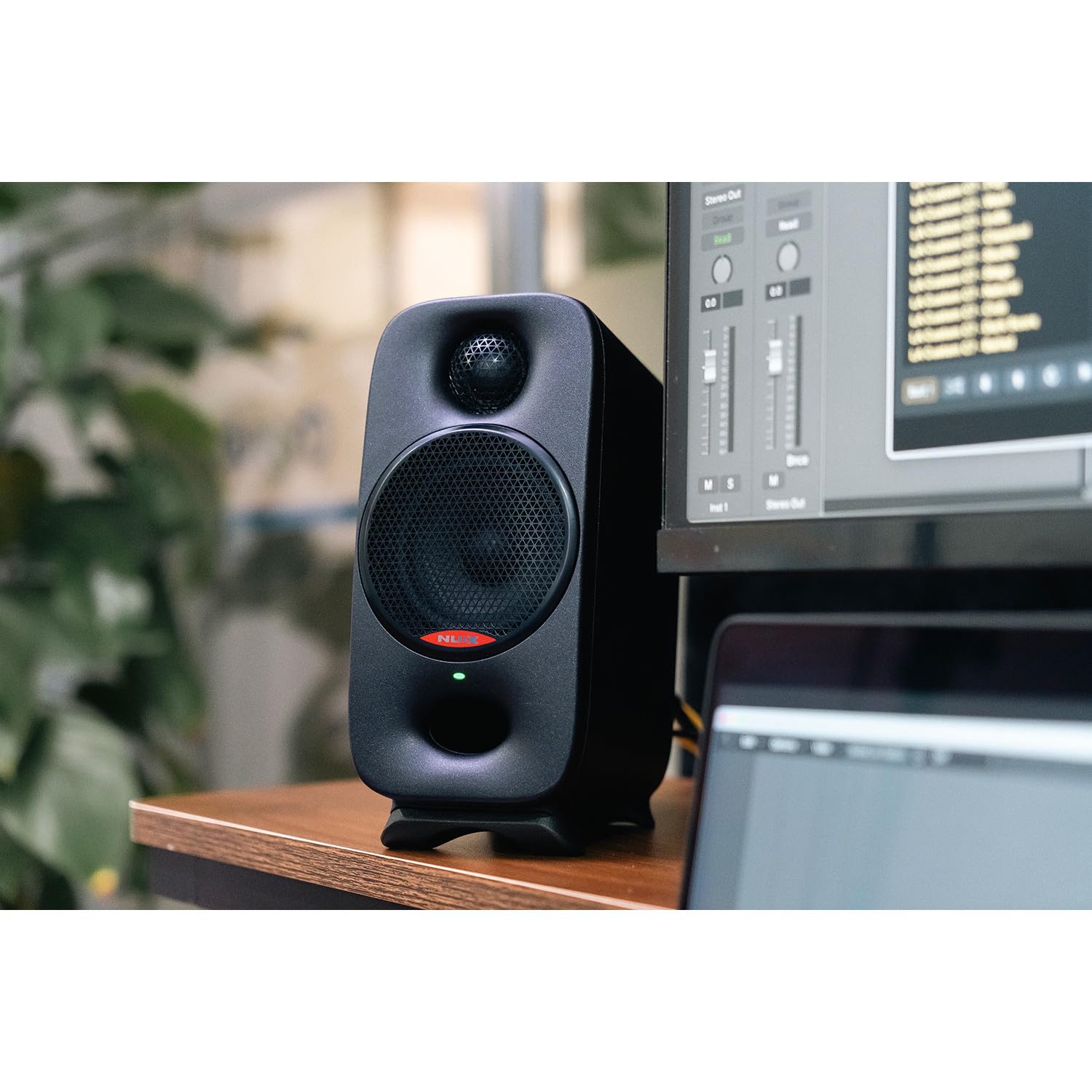 Nu-X | Axon 3 Nearfield Moniteurs de Studio | Haut-parleurs compacts de qualité de référence pour Le mixage et la Surveillance | Bluetooth, Interface Audio USB-C, contrôle de pièce DSP
