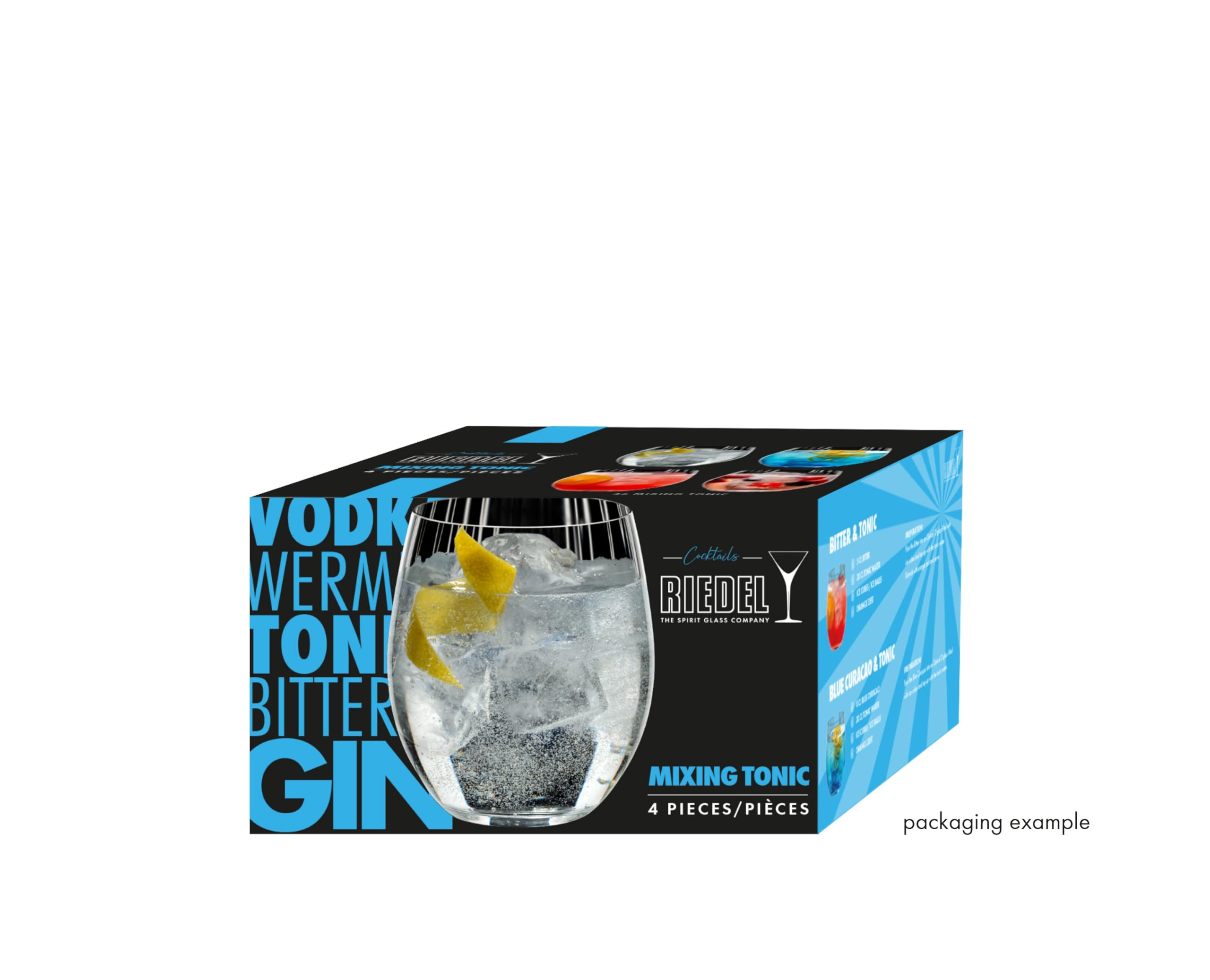 RIEDEL 5515/90 Mixing Tonic, set di 4 bicchieri da cocktail trasparenti