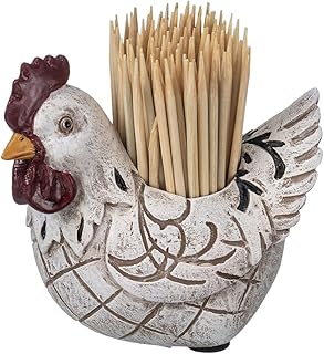 Tough 1 Chicken Toothpick Holder White