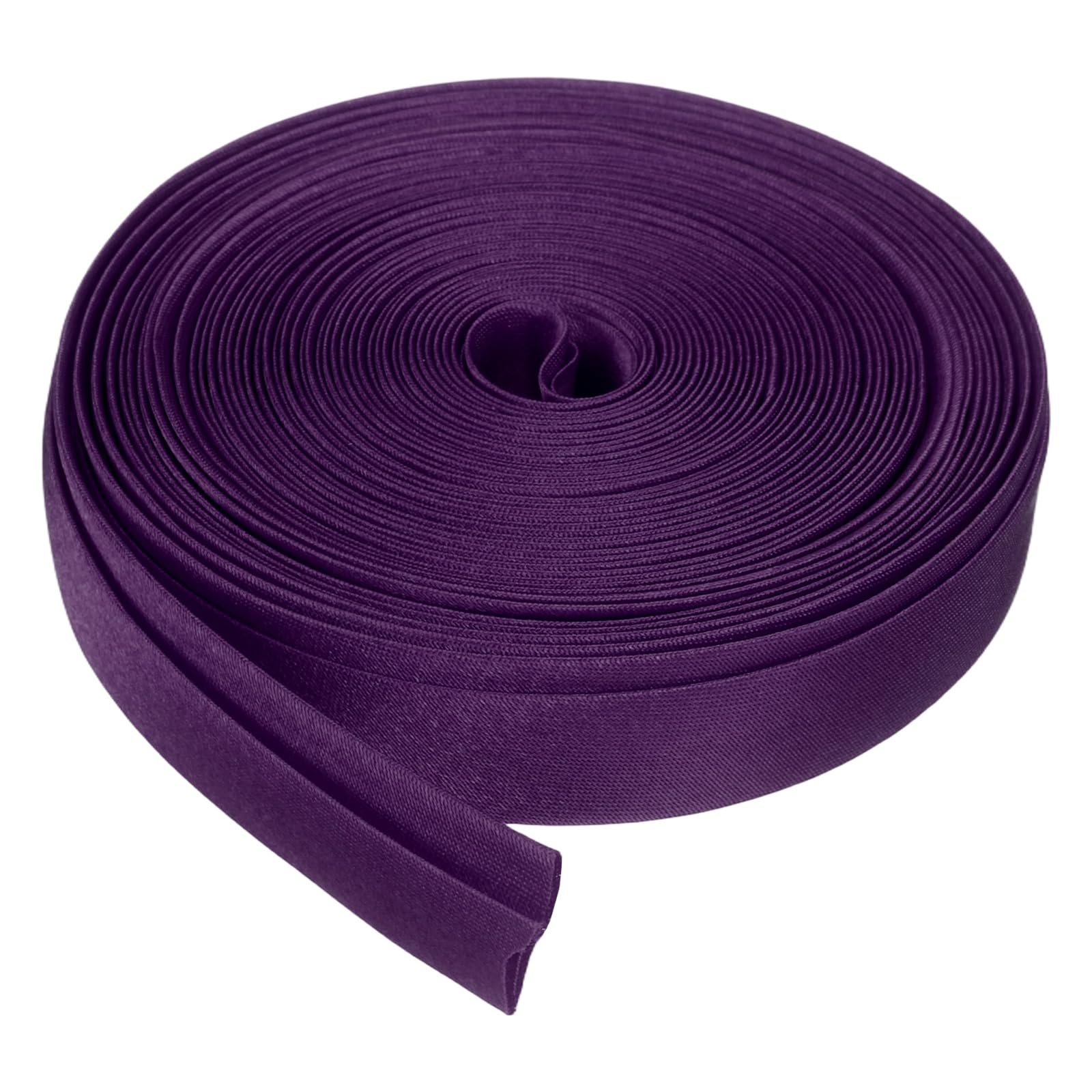 sourcing map Double Fold Bias Tape for Sewing, 5/8 Inch x 5.5 Yards Satin Bias Binding Tape Continuous Bulk for Quilting Blanket Binding Seaming Hemming Fabric Piping DIY Craft, Dusty Purple — image 1