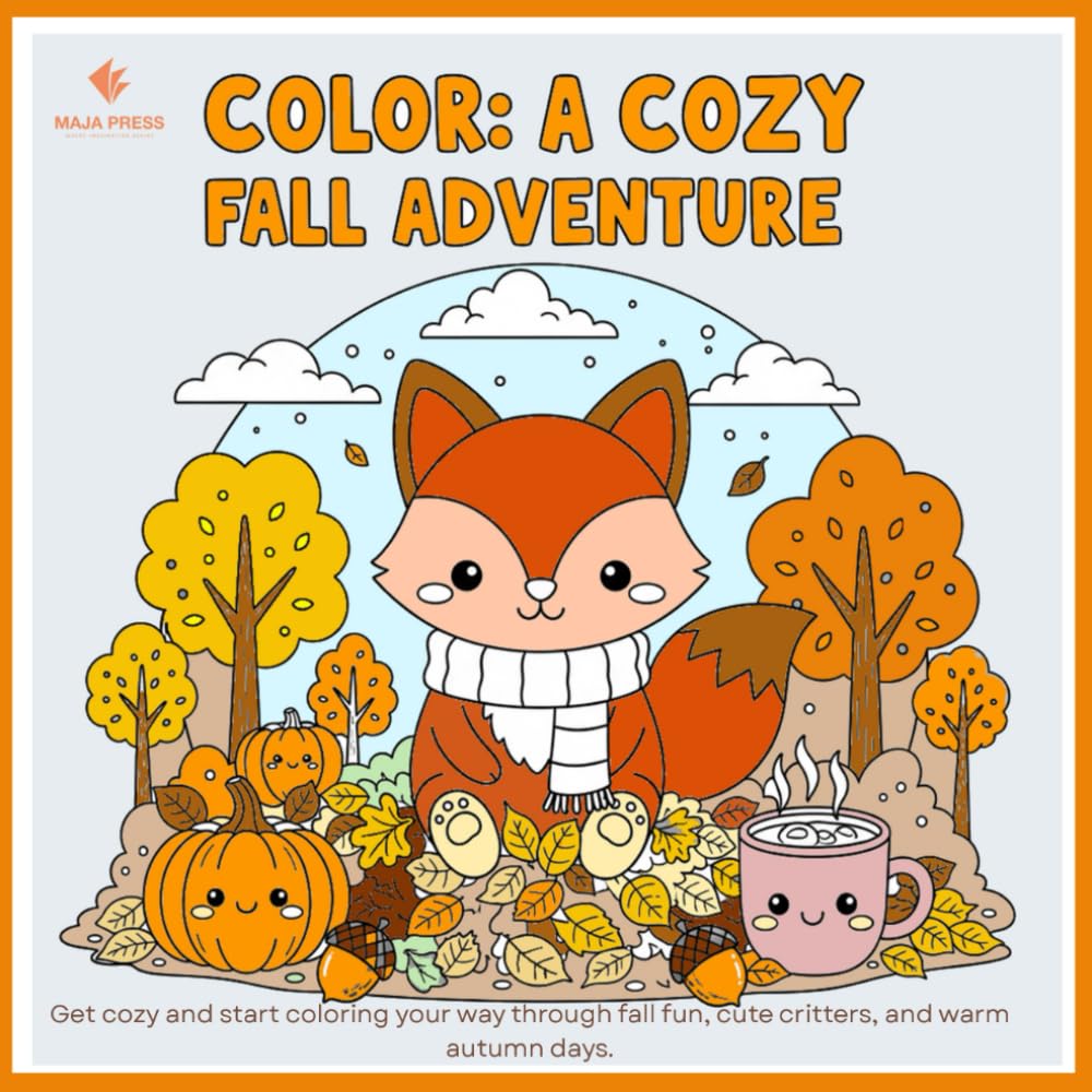 Color: A Cozy Fall Adventure: Get cozy and start coloring your way through fall fun, cute critters, and warm autumn days.