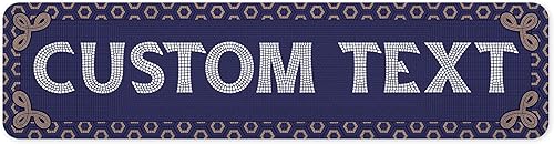 Miniatura 205 de Letrero Personalizado, Letrero de Calle Personalizado, 11 Colores de Fuente, 13 Estilos de Fuente, 4 Opciones de Agujeros, 22 Tamaños, 6x24 Madera