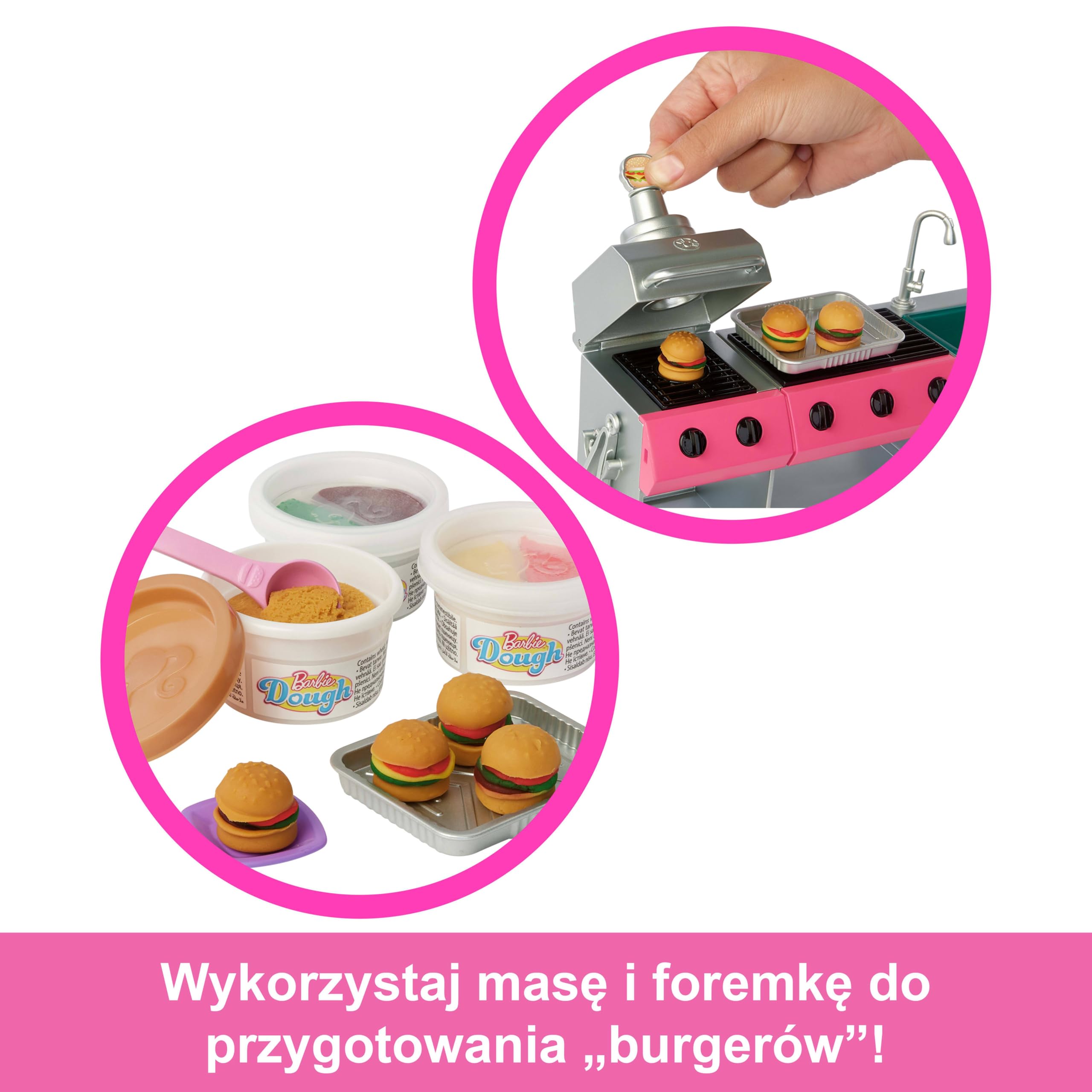 Barbie Dreamcamper Kamper Marzeń 2 w 1 pojazd zestaw zabawka dla dzieci 3+ HRJ78