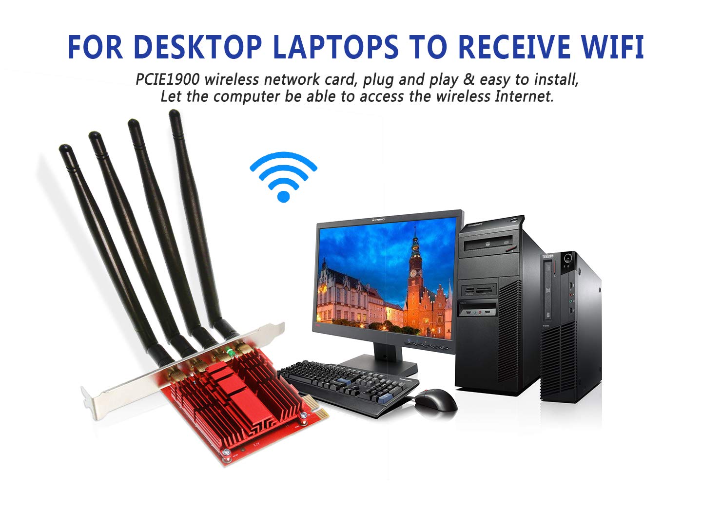 Amazon.com: OSGEAR 1900Mbps Wireless Network Card Adapter PCI-E