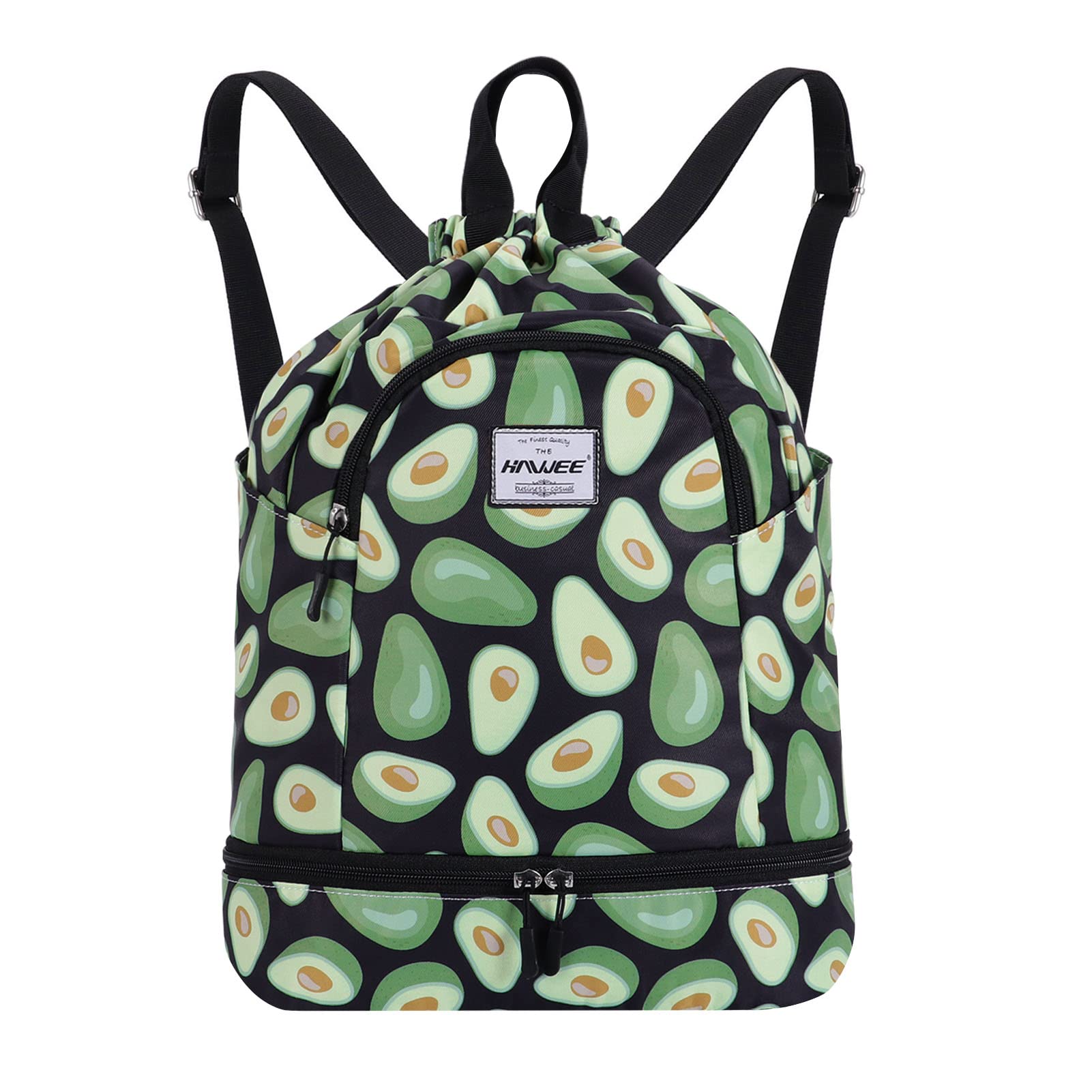 Impermeable Casual Mochila con Cordón Grande Deporte Bolso de Gimnasia Mochila de Cuerda Unisex para Mujer Hombre Vida Cotidiana Aire Libre Yoga Escuela Nadar Playa — view 34