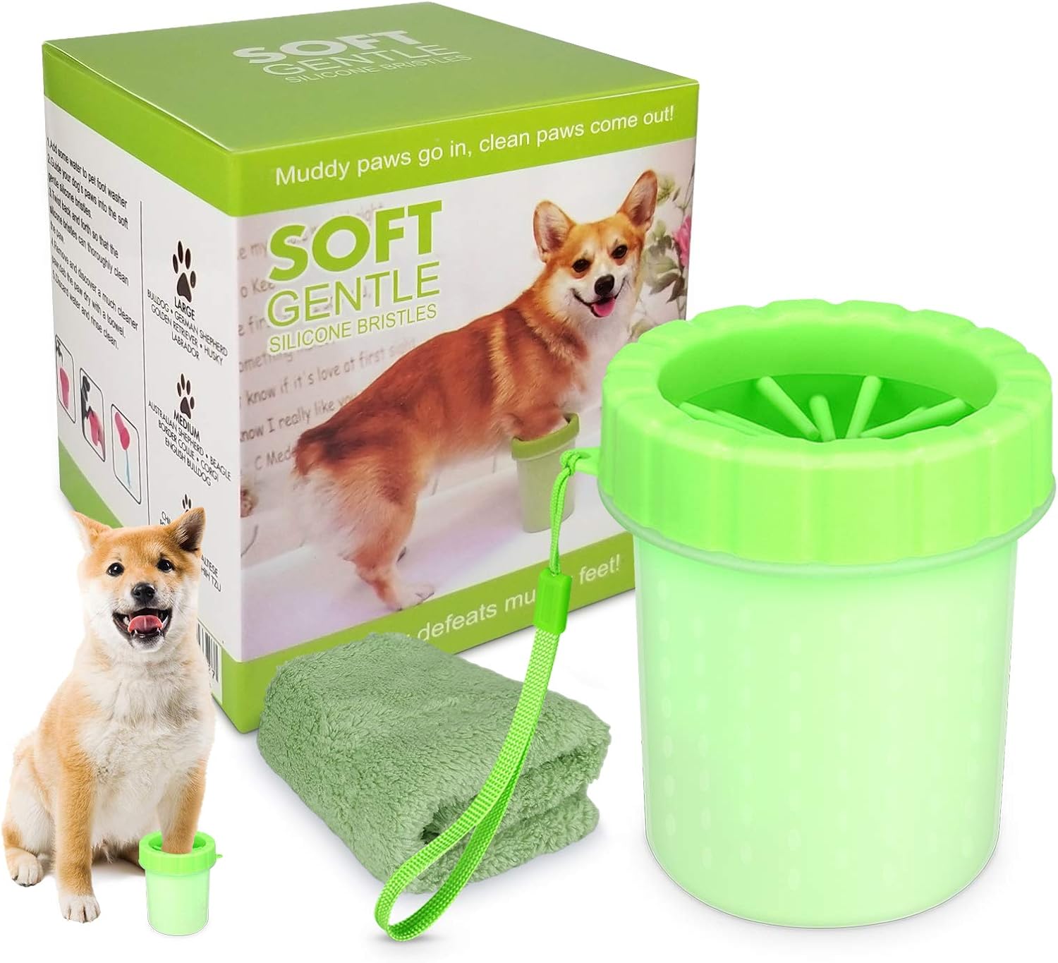 IEMY Dog Paw Washer Cup Cleaning Mudbuster Paws Cleaner Outdoor