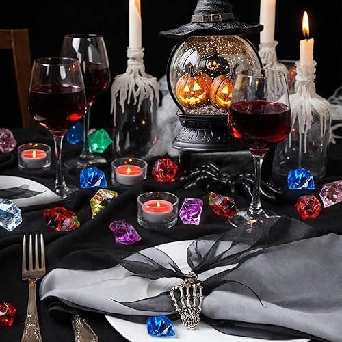 Vista 60 de Babenest - Rocas de hielo trituradas acrílicas, 150 piezas de cristales falsos, cubos de hielo de plástico, gemas de diamantes para rellenos