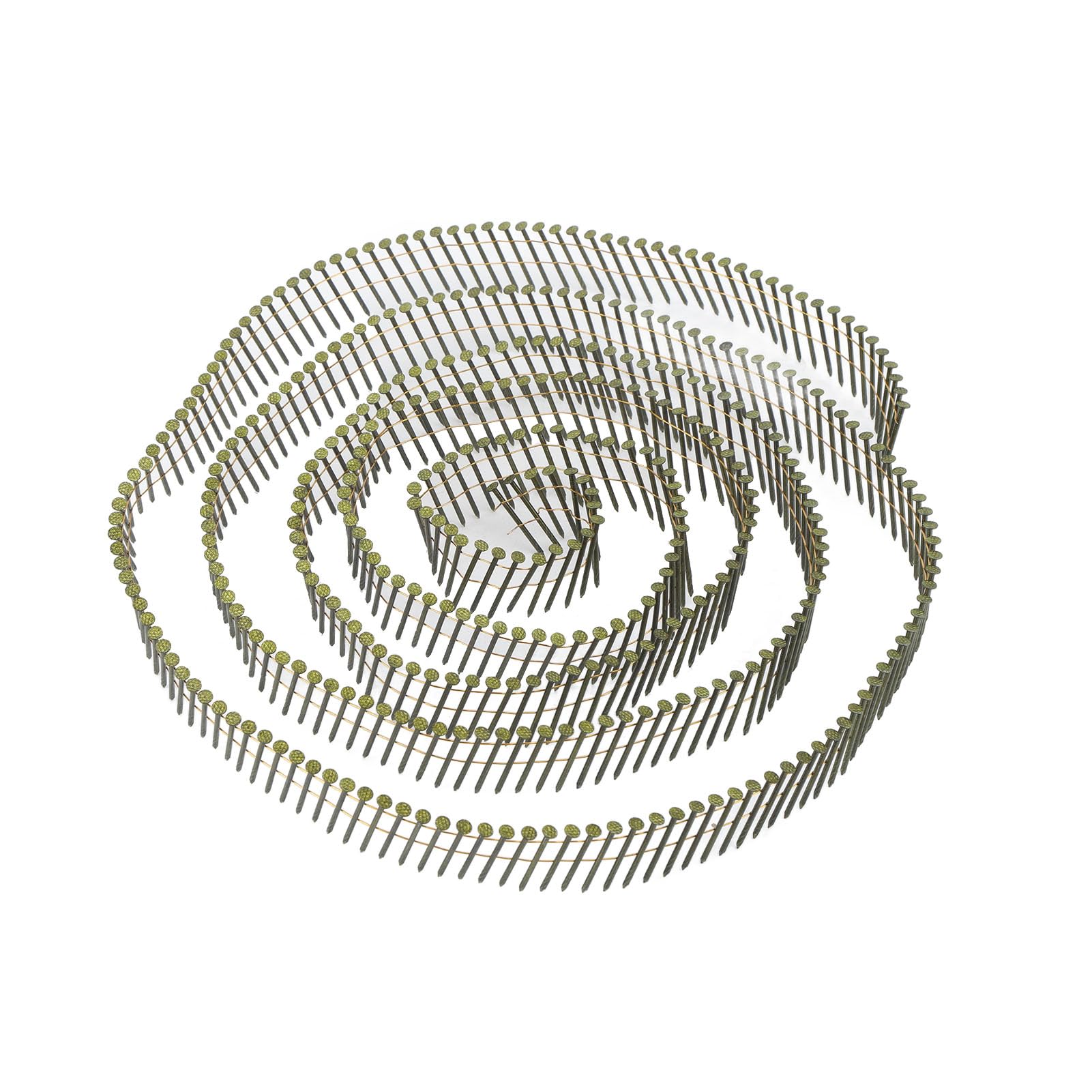 Chiodi di copertura di ndnczdhc 16000, chiodi di rivestimento a spirale 40 rotoli, chiodi a gambo ad anello rotondo 15 gradi, chiodi per rivestimenti a bobina a filo 2,1x38 mm