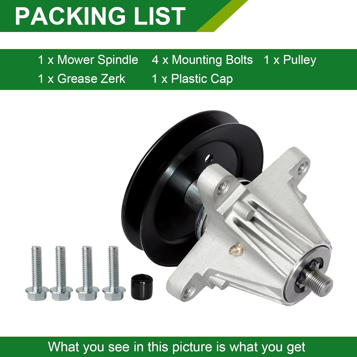 618-06981 918-06981 Spindle Assembly - Fits 50 Inch Mower Decks Cub Ca det XT1-LT50 XT2-LX50 XT1 LT50 XT2 LX50 MTD Columbia CYT5023SE Troy Bilt TB2350 (1-Pack)