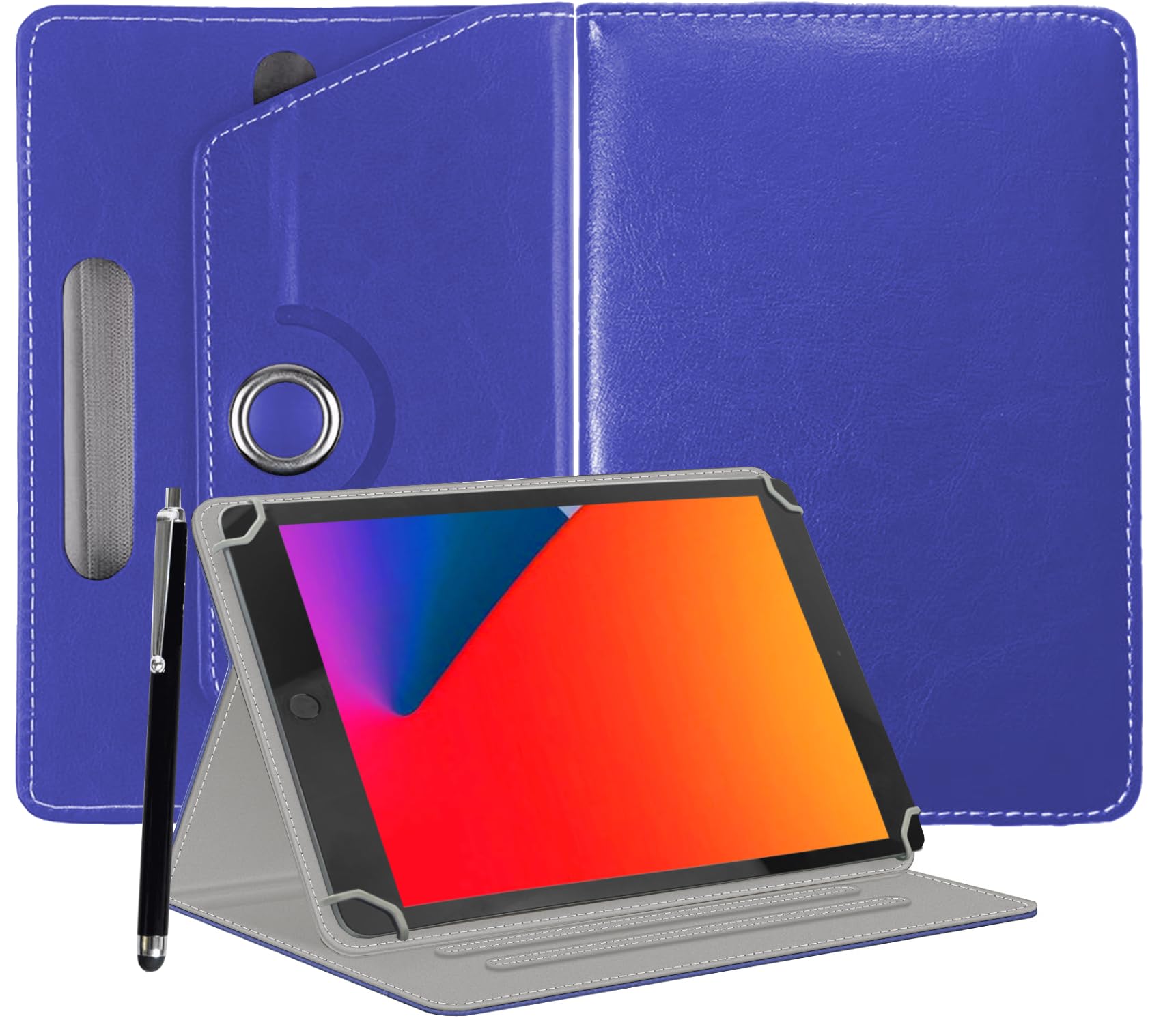 Funda universal para tablet de 10 pulgadas con soporte ajustable y sujeción elástica 8