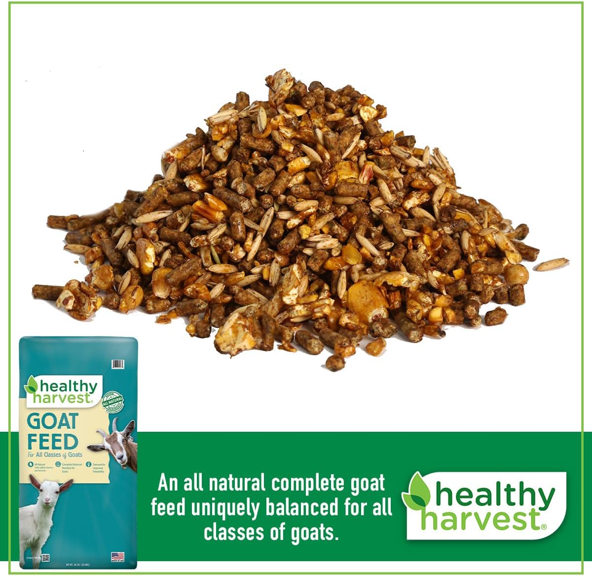 Healthy Harvest All Natural 16% Textured Goat Feed, 40 lb Bag