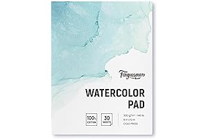 Fingraspuro Watercolor Paper Pad 9x12 Inch: Professional Quality for Artists