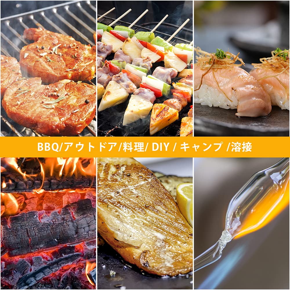 Amazon | Semlosトーチバーナー 料理用 ガスバーナー 1300℃/2500