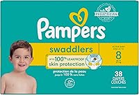 Vista 165 de Pampers Swaddlers - Pañales desechables ultra suaves para bebé talla 1, 164