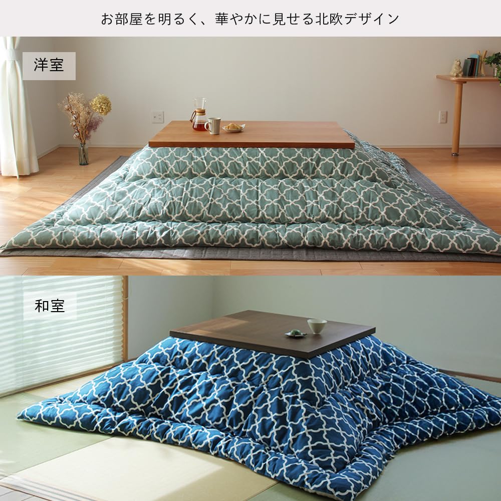 モロッカン柄*245cm*こたつ布団*イエロー*丸型 Amazon | 家具の里 こたつ布団 モロッカン柄 (日本製) φ205cm 円形