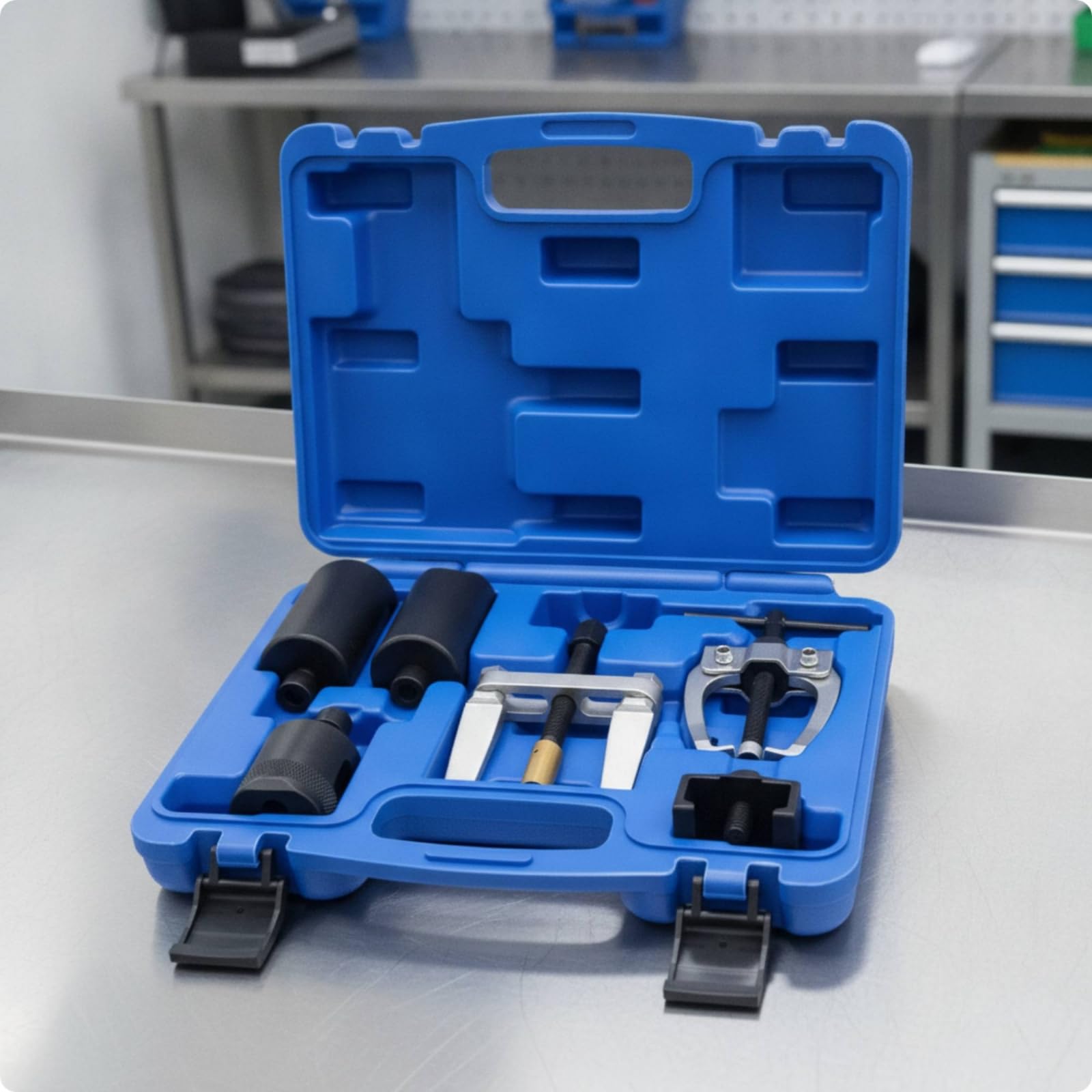 6 Piezas Extractor Brazos Limpiaparabrisas Acero Juego Extractores con Estuche Portátil Herramienta para Mecánicos, Taller Mecánico, Garaje